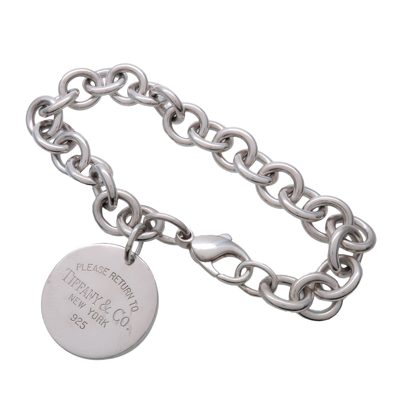 Tiffany & Co Return to Tiffany Round Tag Bracelet SV925 Silver