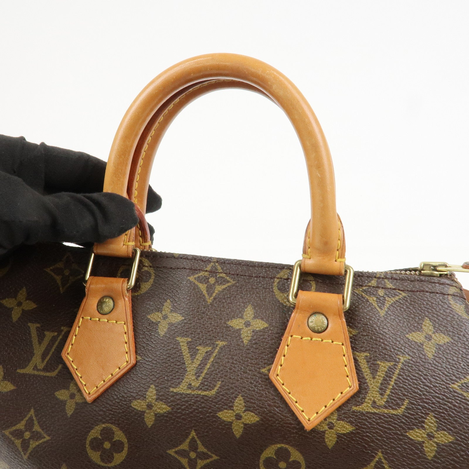 Louis Vuitton Monogram Speedy 25 Boston Bag Hand Bag Brown M41528