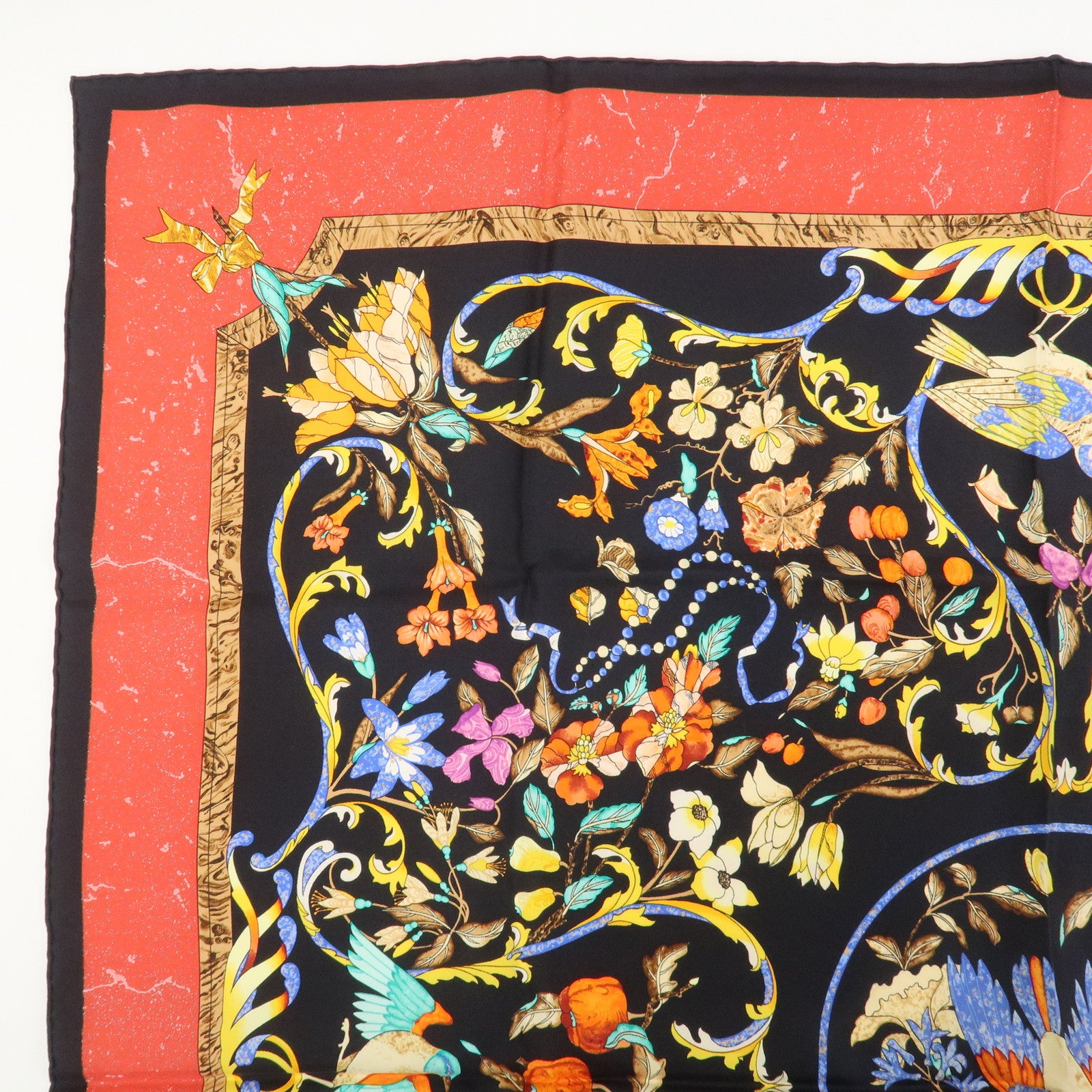 HERMES Carre 90 Silk 100% Scarf PIERRES D' ORIENT ET D' OCCIDENT