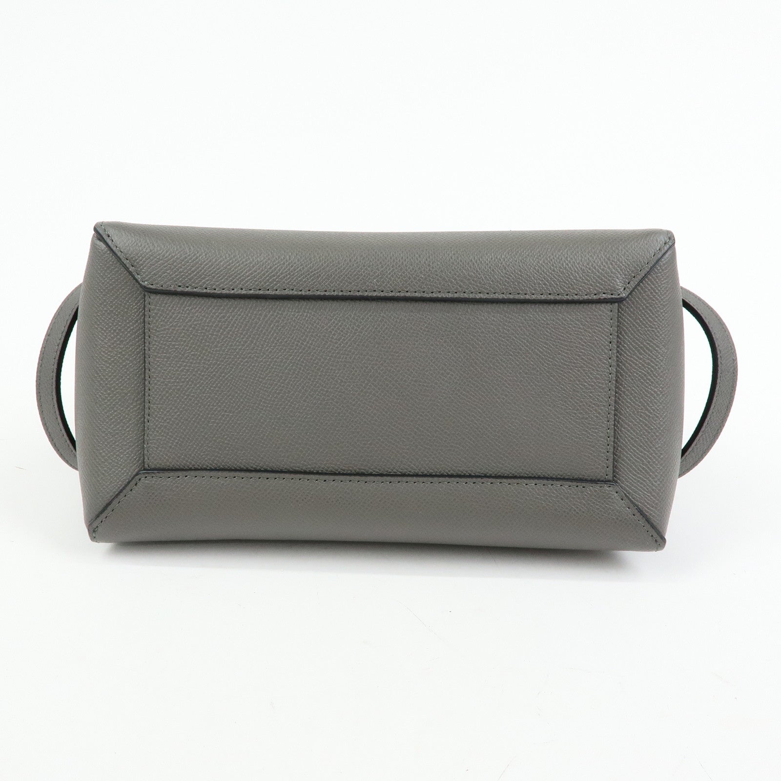 CELINE Micro Belt Bag Calf Leather 2WAY Bag Hand Bag Gray