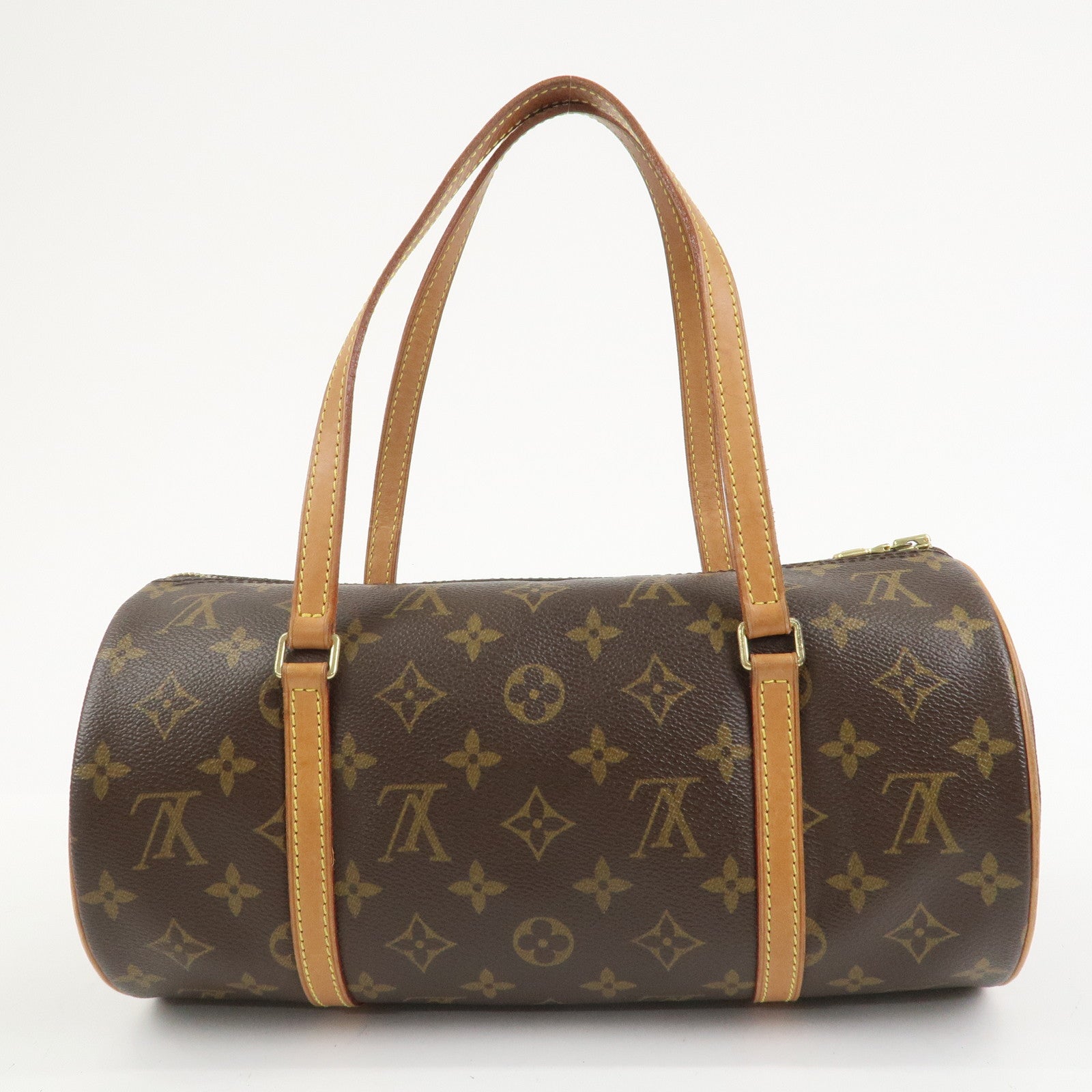 Louis Vuitton Monogram Papillon 30 Hand Bag Brown M51385