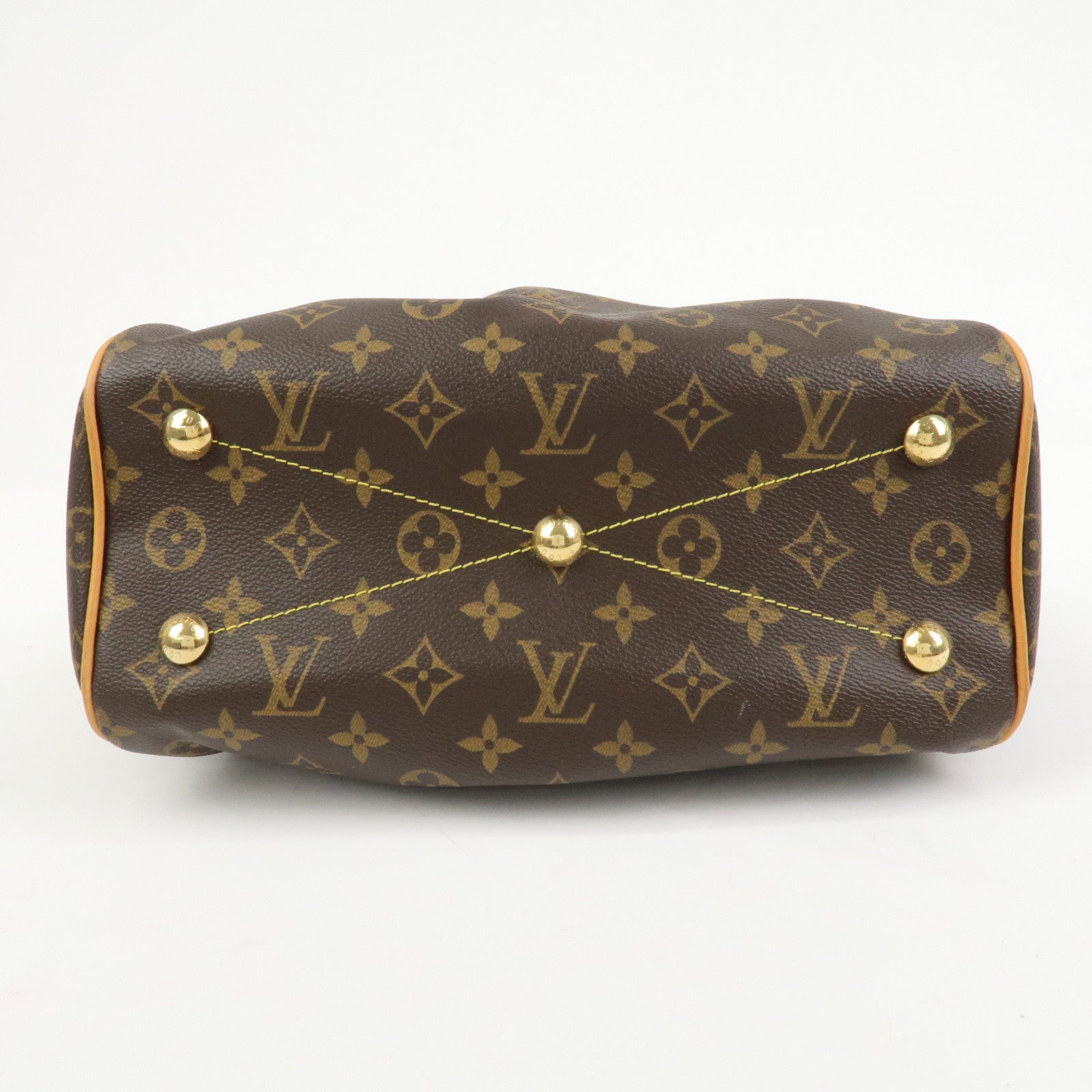 Louis Vuitton Monogram Tivoli PM Hand Bag Shoulder Bag Brown M40143