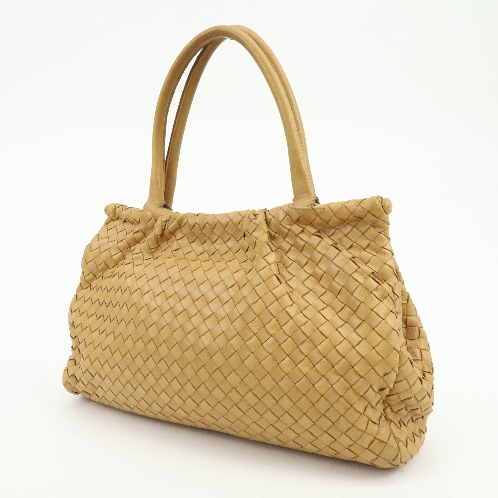 BOTTEGA VENETA Intrecciato Nappa Leather Hand Shoulder Bag Brown