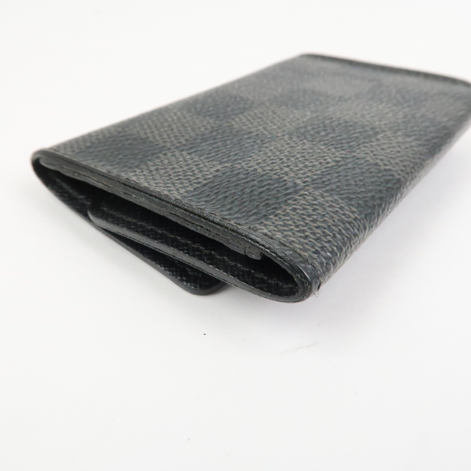 Louis Vuitton Damier Graphite Multicle 6 Key Case Gray Black N62662