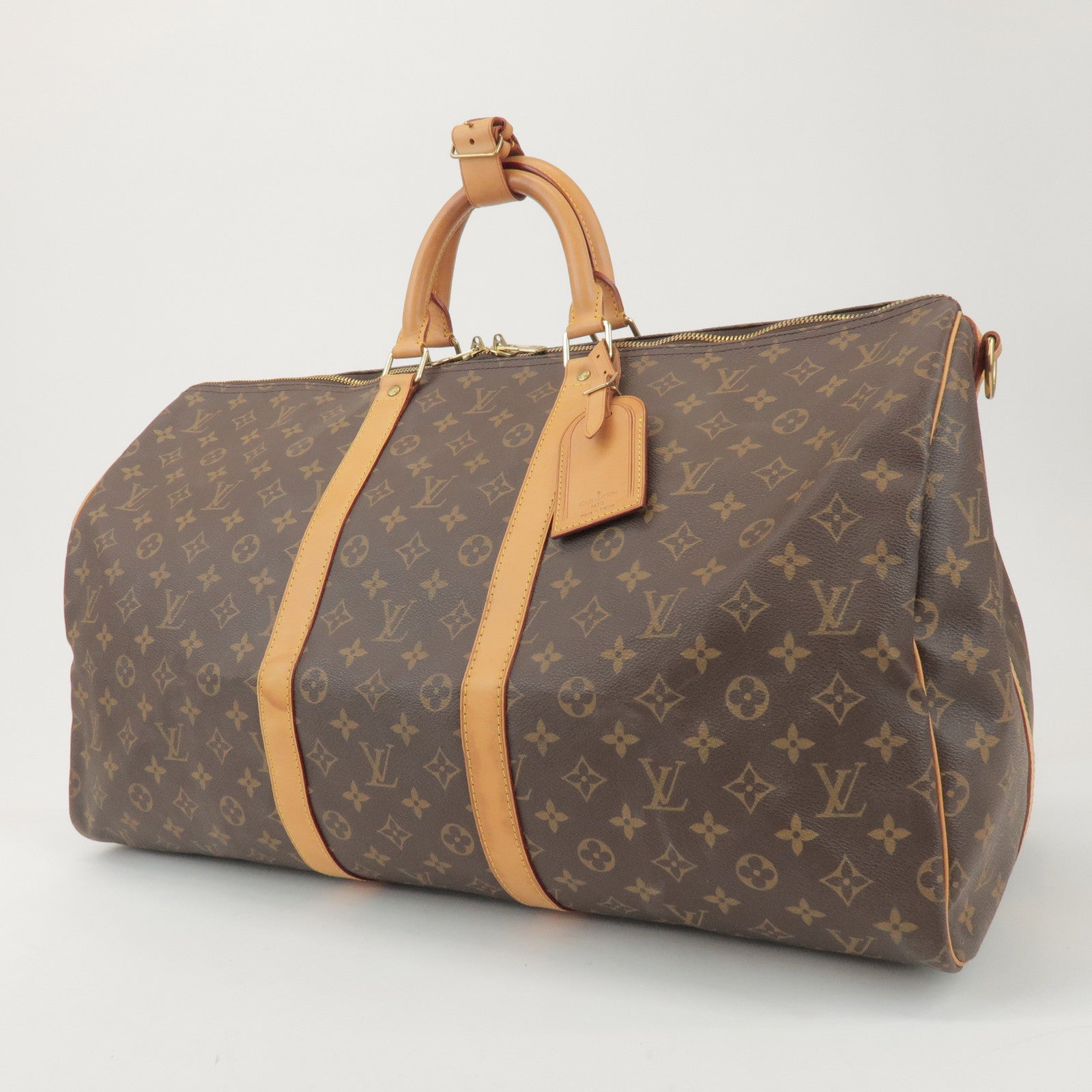 Louis Vuitton Monogram Keep All Bandouliere 55 Boston Bag M41414