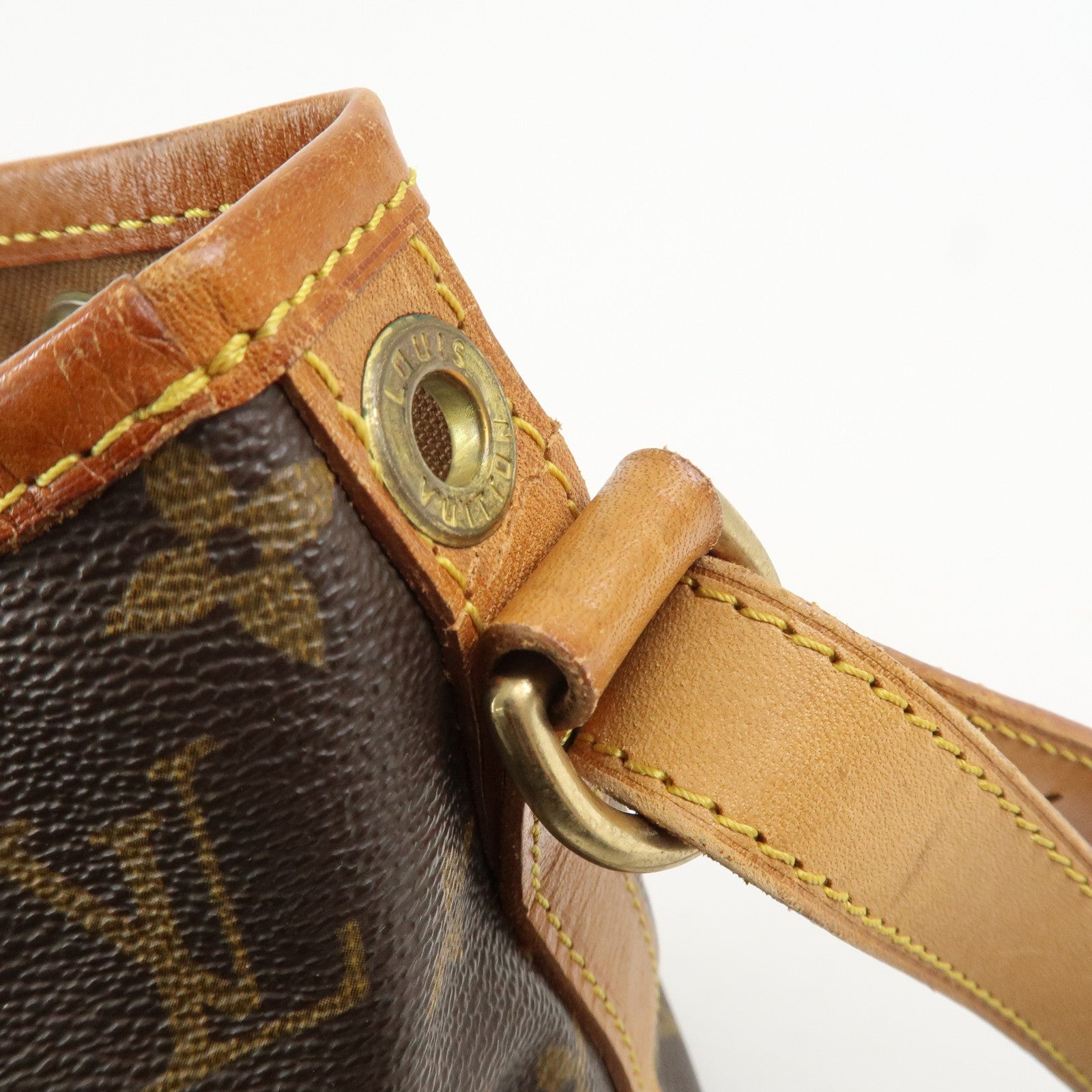 Louis Vuitton Monogram Canvas Petit Noe Shoulder Bag Brown M42226