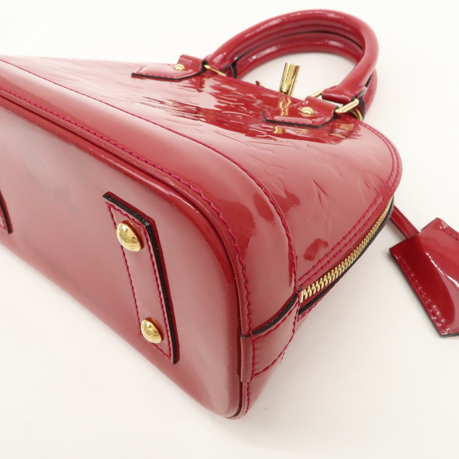 Louis Vuitton Monogram Vernis Alma BB 2Way Bag Rose Indien M91771