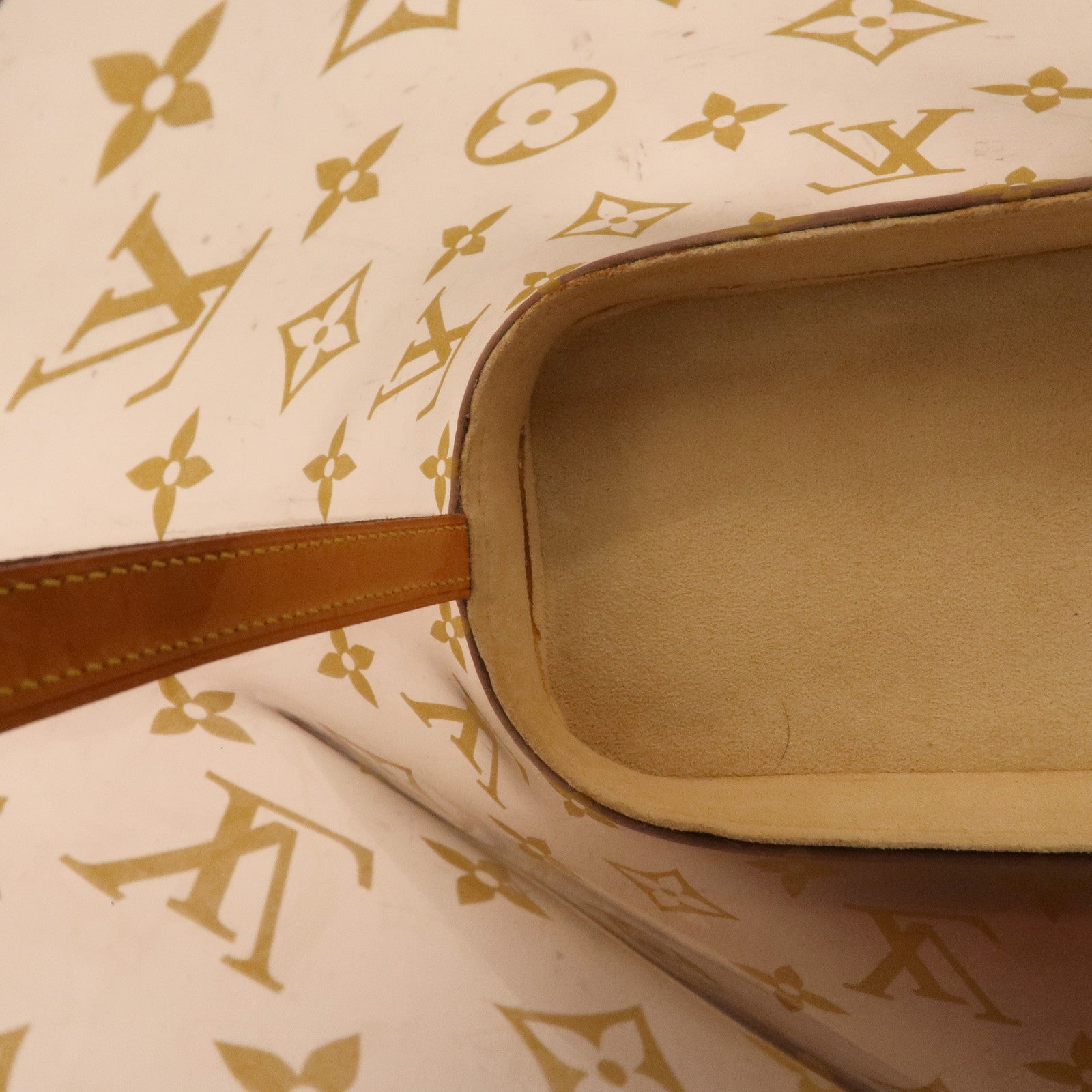 Louis Vuitton Monogram Cabas Ambre PM Vinyl Tote Bag Brown M92502