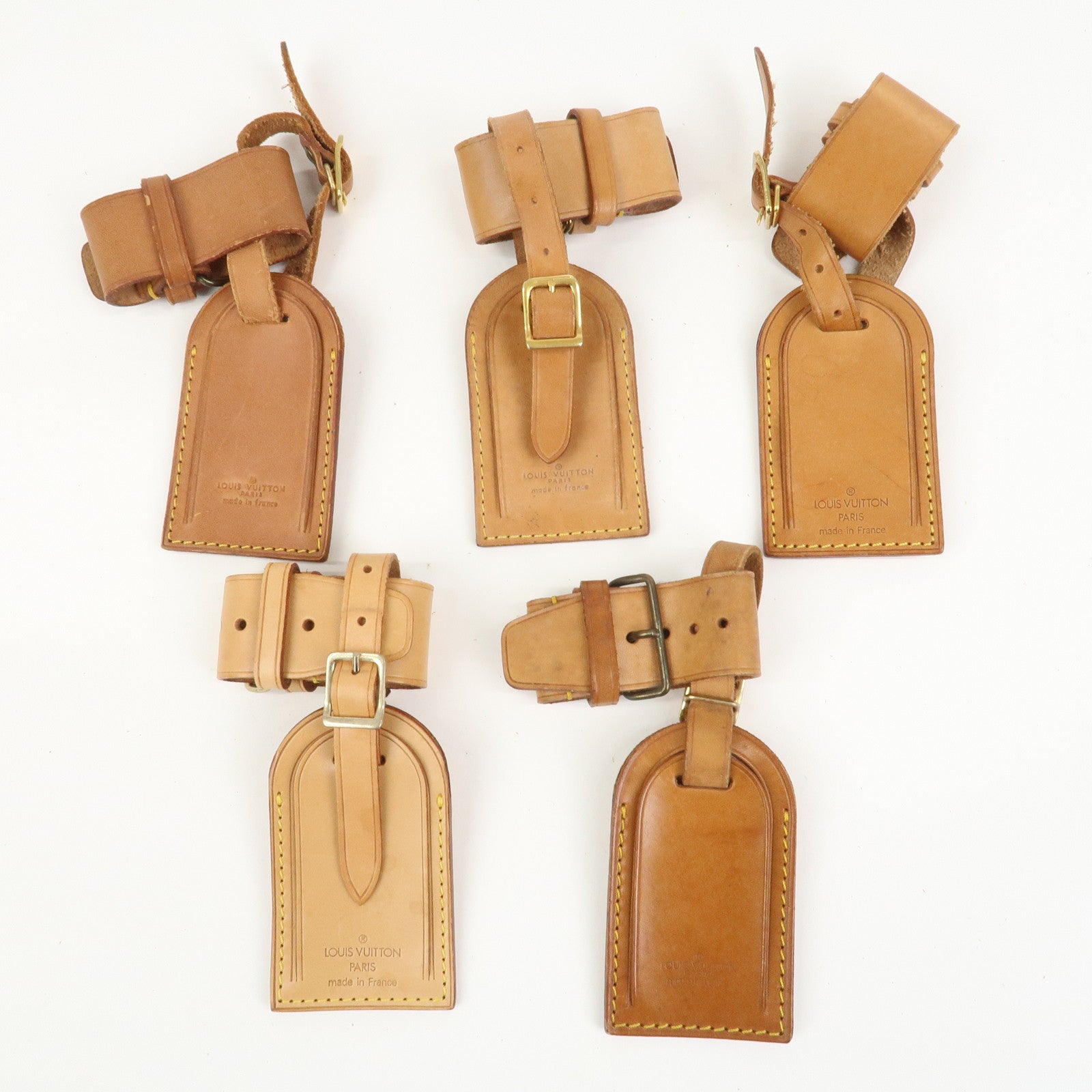 Louis Vuitton Set Of 20 Leather Name Tag & Poignet