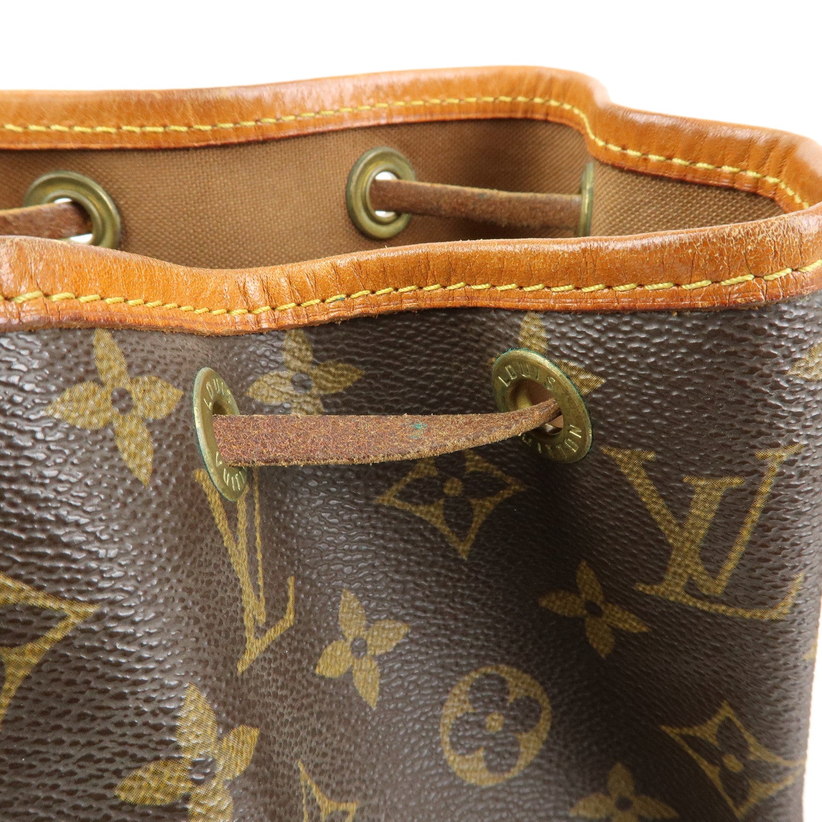 Louis Vuitton Monogram Petit Noe Shoulder Bag Brown M42226