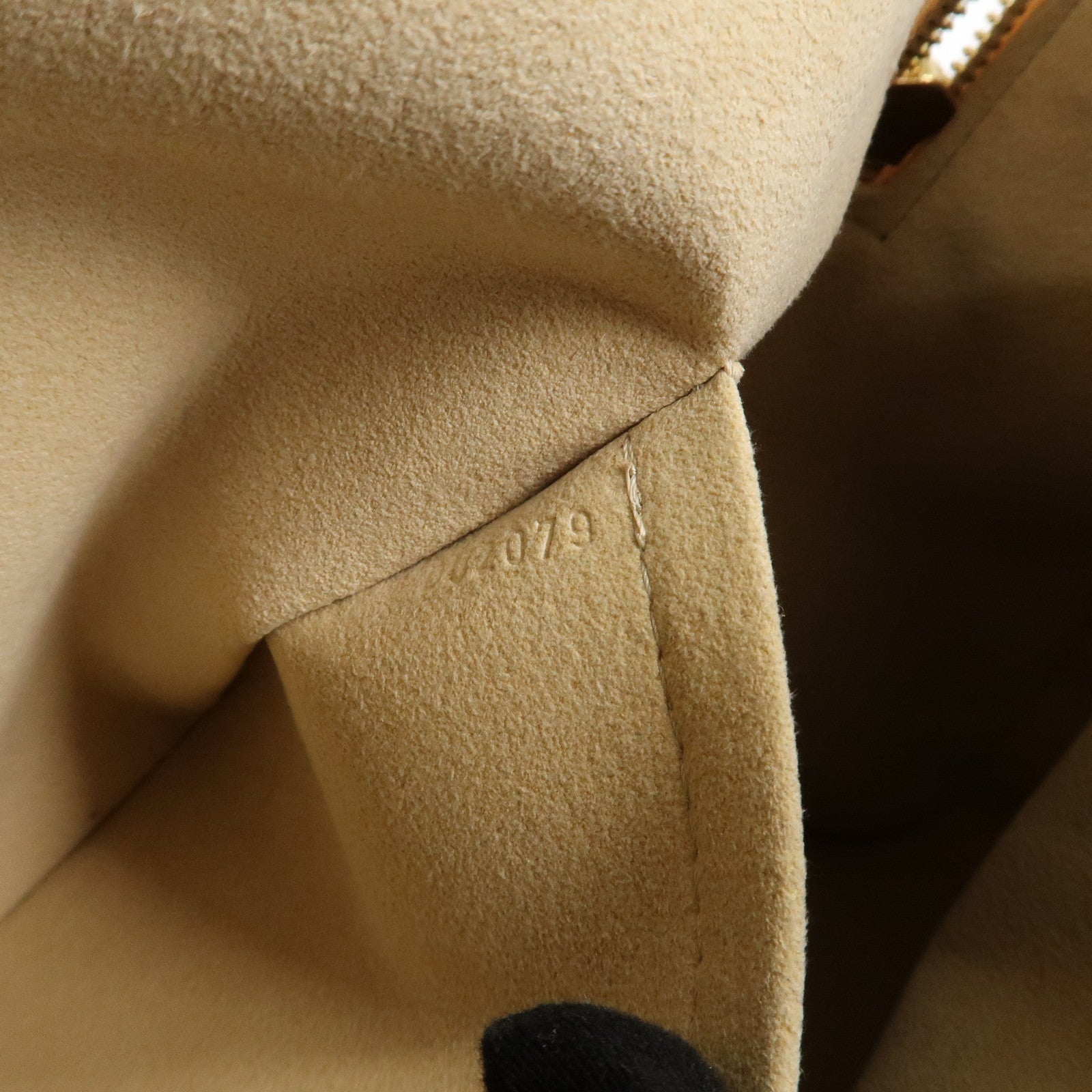 Louis Vuitton Damier Azur Leather Canvas Berkeley Hand Bag N52001 Used