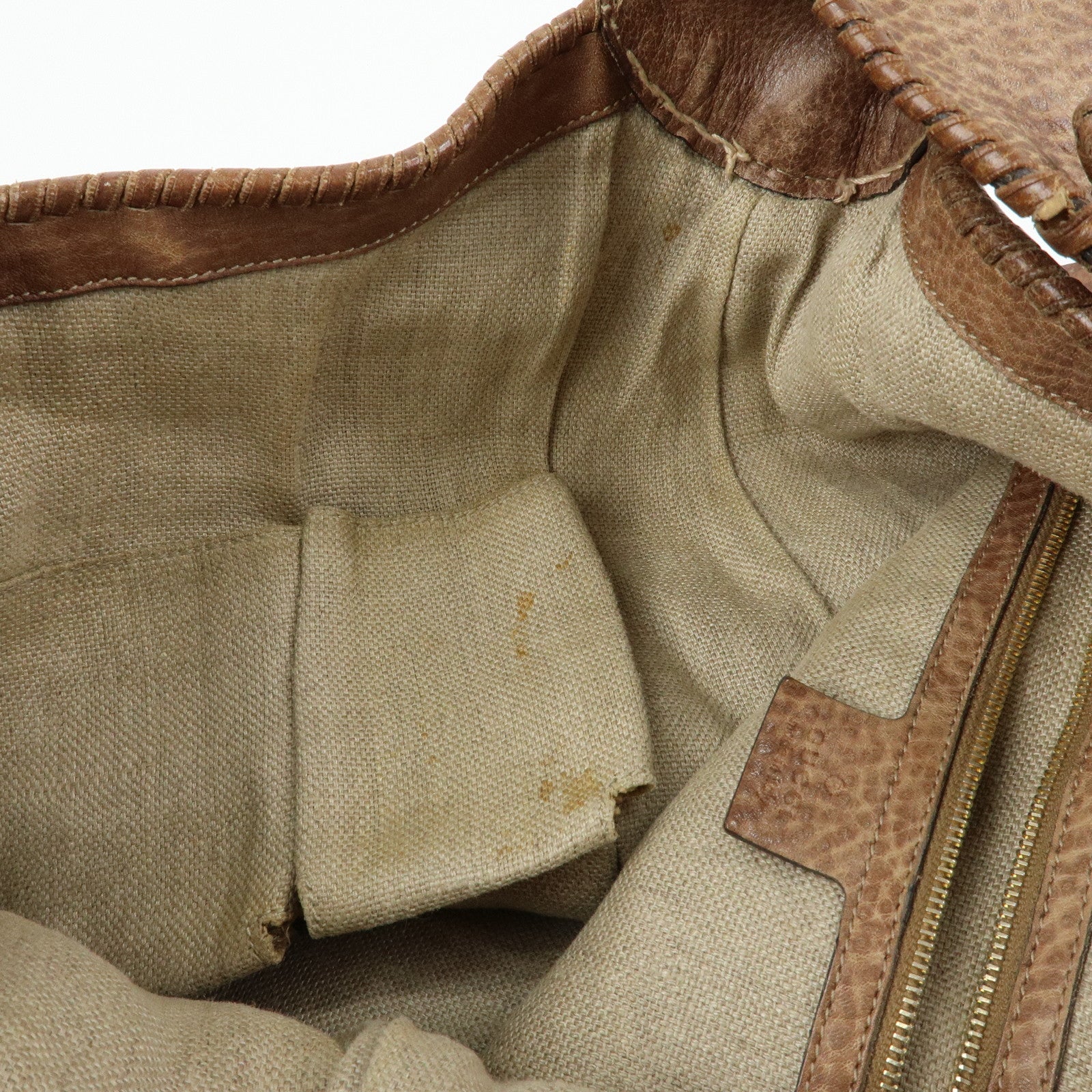 GUCCI Bamboo New Jackie Guccissima Leather Shoulder Bag 218491