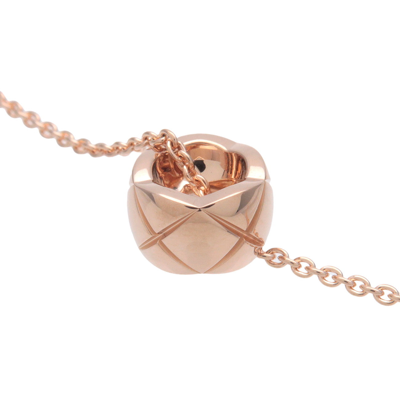CHANEL COCO Crush Necklace K18PG 750PG Rose Gold J12306