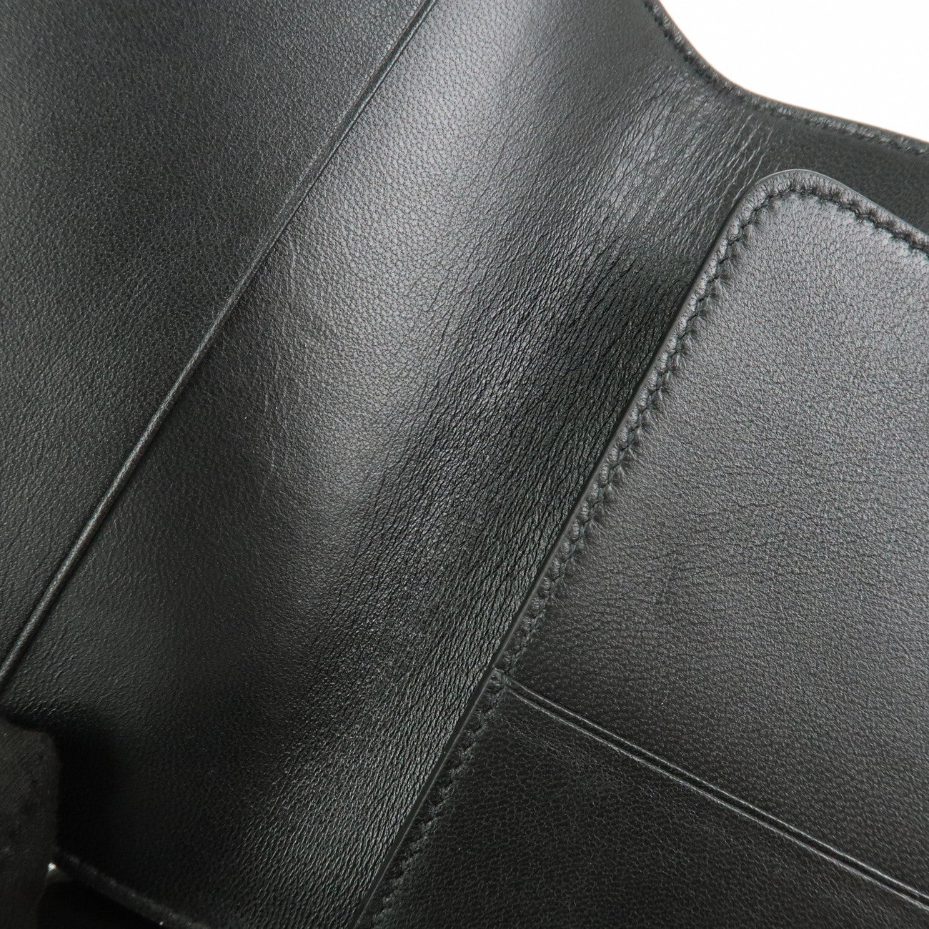 Ferragamo Logo Leather Agenda Planner Cover Black