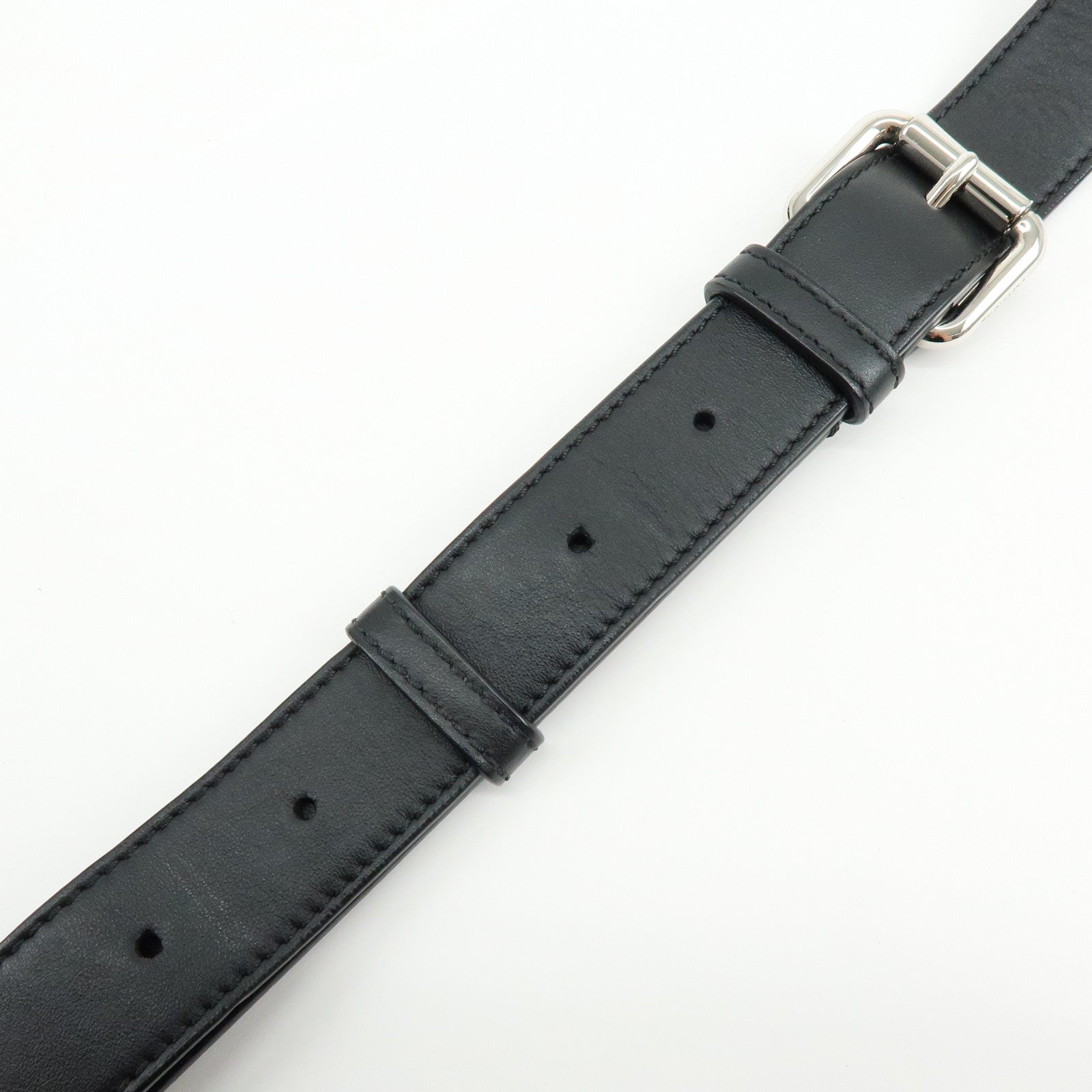 FENDI Zucca Nylon Leather Shoulder Bag Waist Bag Black Green 7VA472