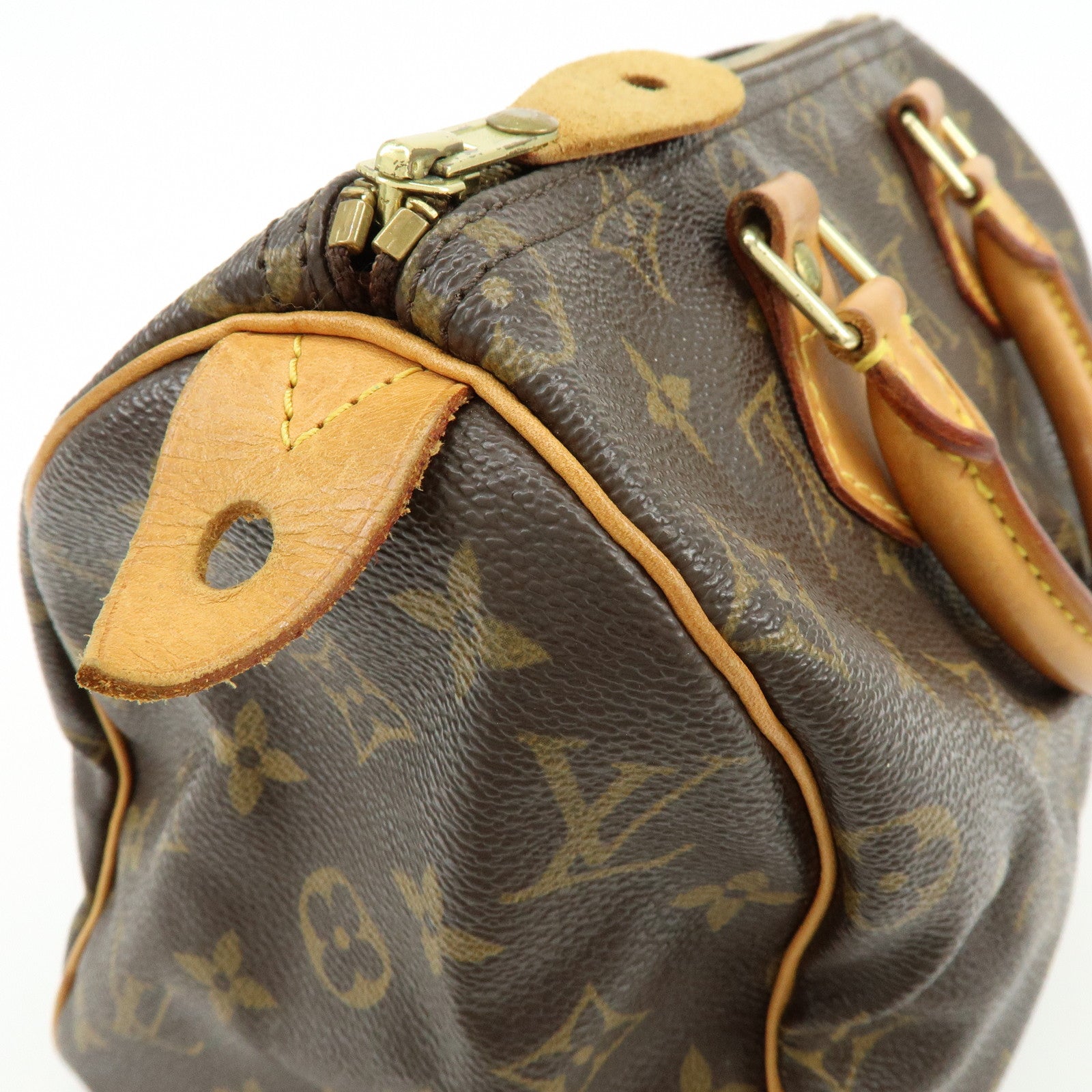 Louis Vuitton Monogram Speedy 25 Boston Bag Hand Bag Brown M41528