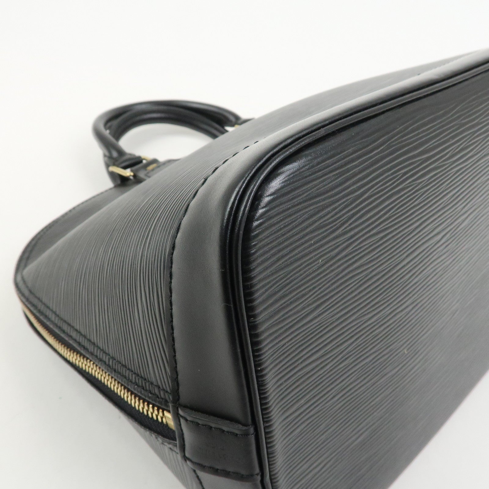 Louis Vuitton Epi Leather Alma PM Hand Bag Noir Black M52142