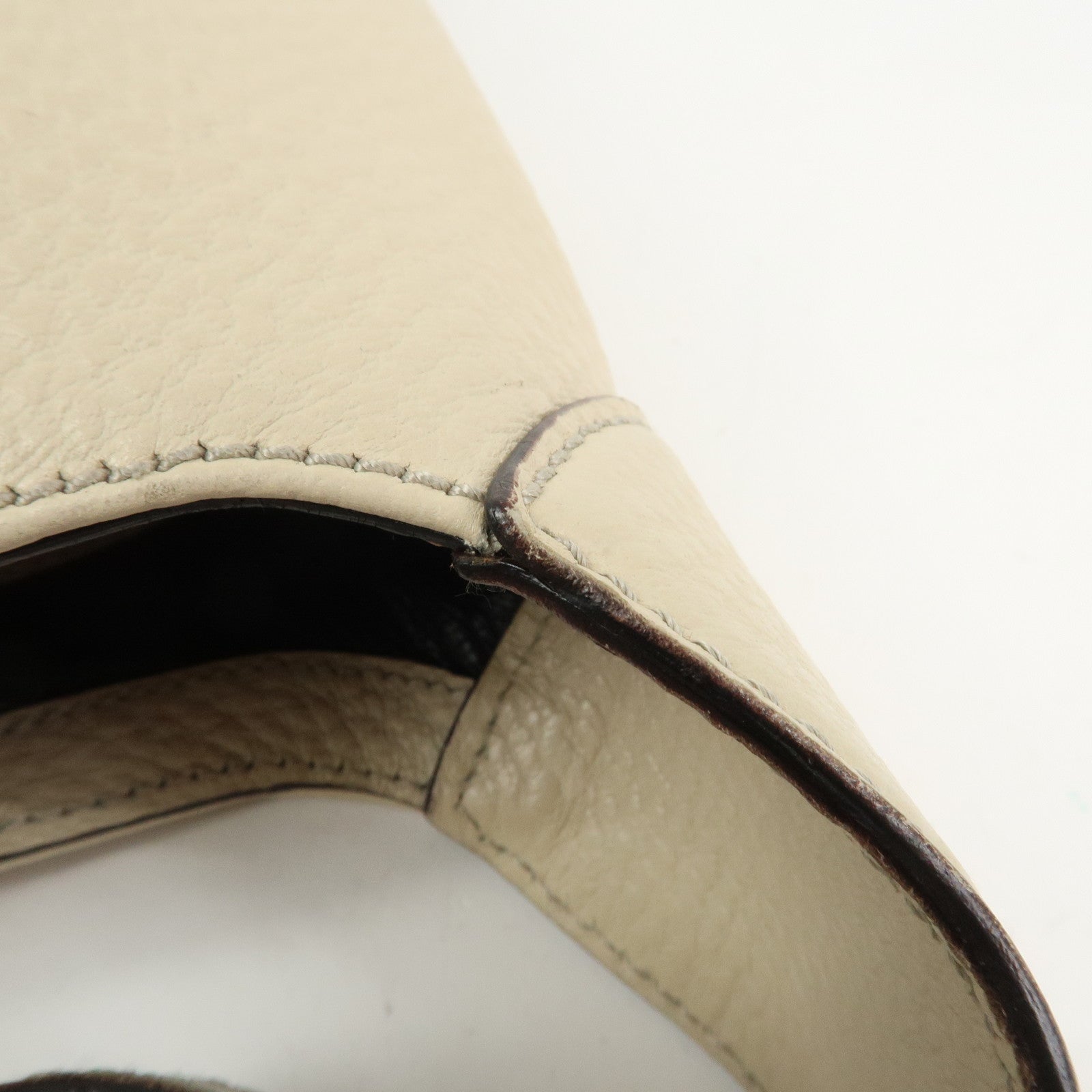 GUCCI New Jackie Leather Shoulder Bag Hand Bag Ivory 137335