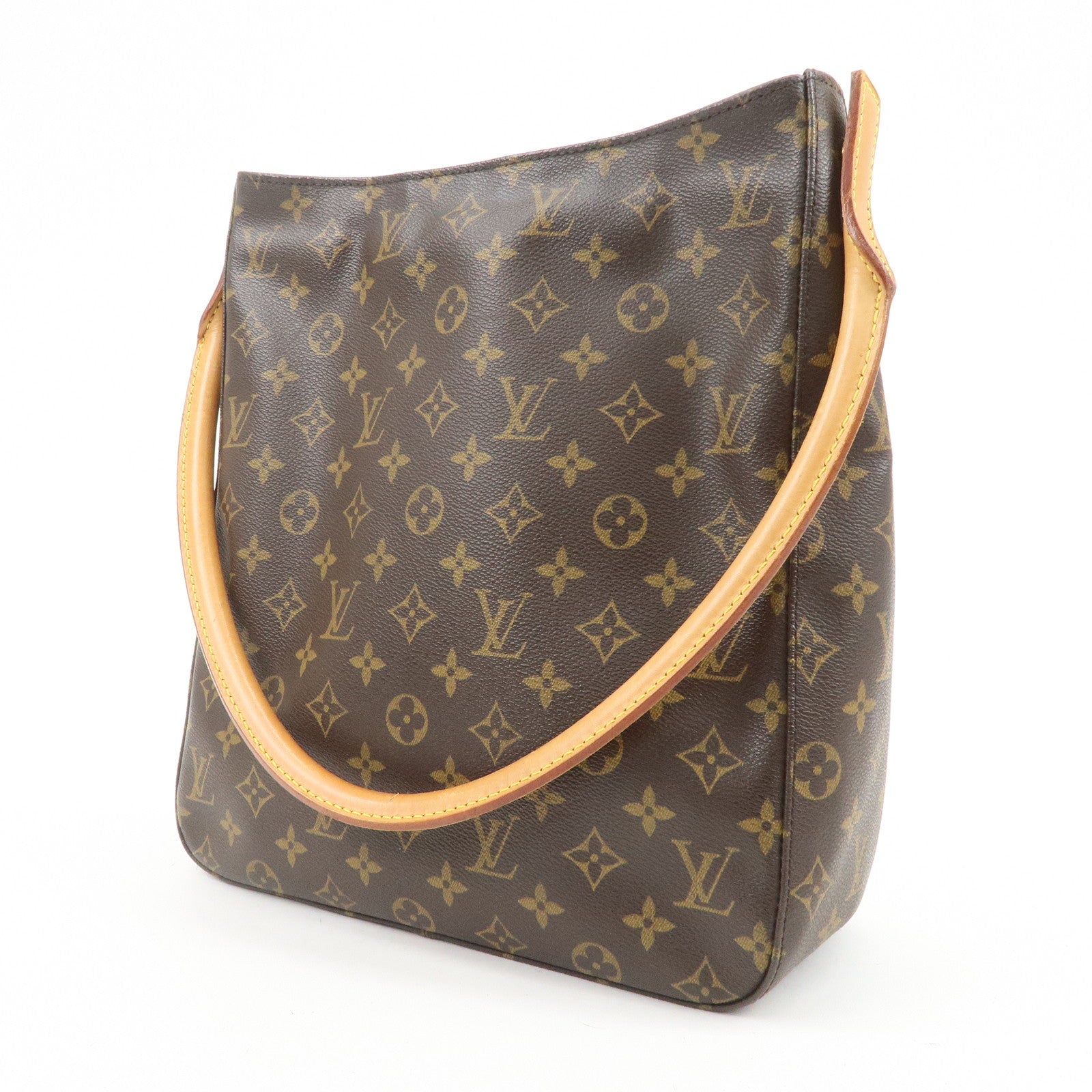 Louis Vuitton Monogram Looping GM Shoulder Bag Brown M51145