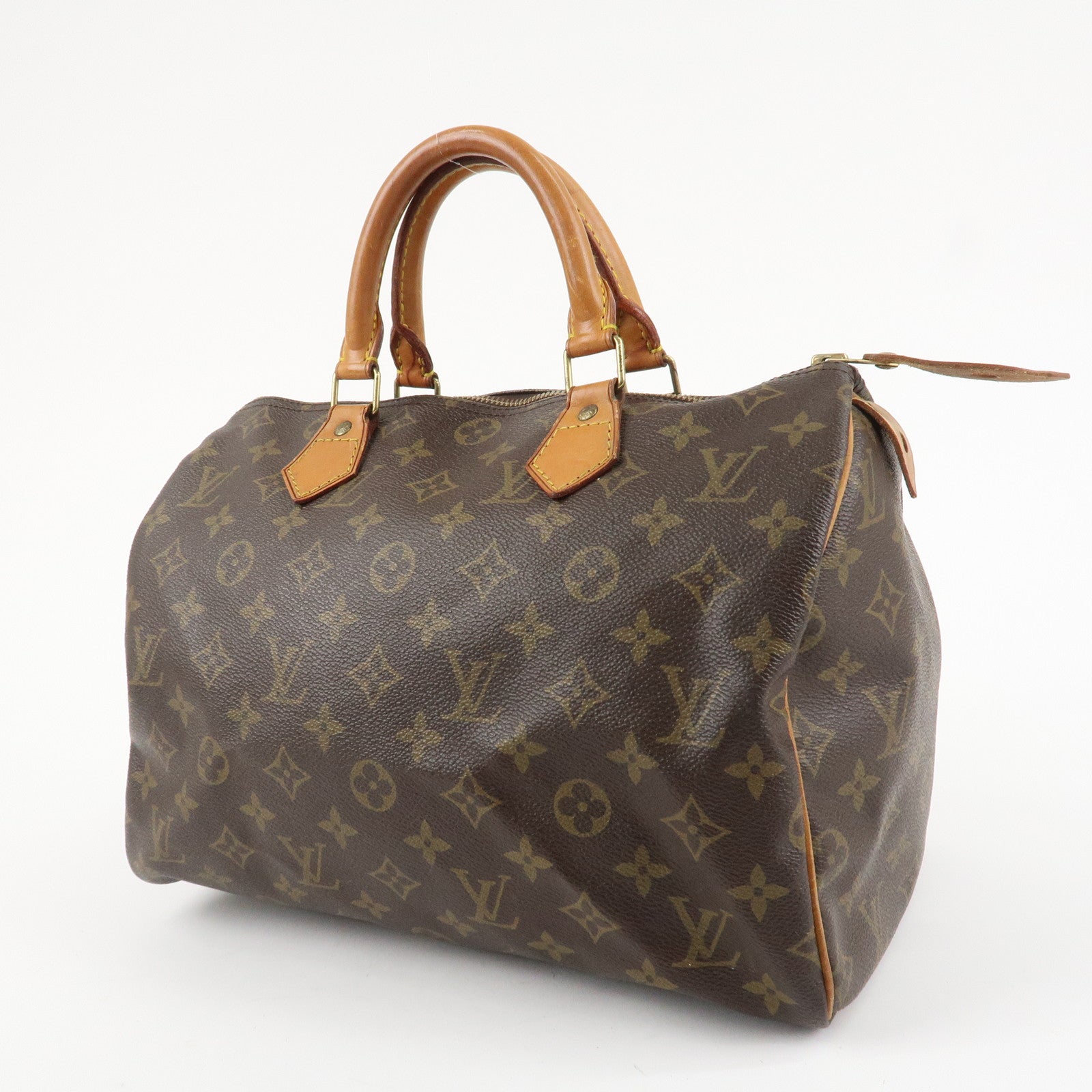 Louis Vuitton Monogram Speedy 30 Hand Bag Boston Bag M41526 Used