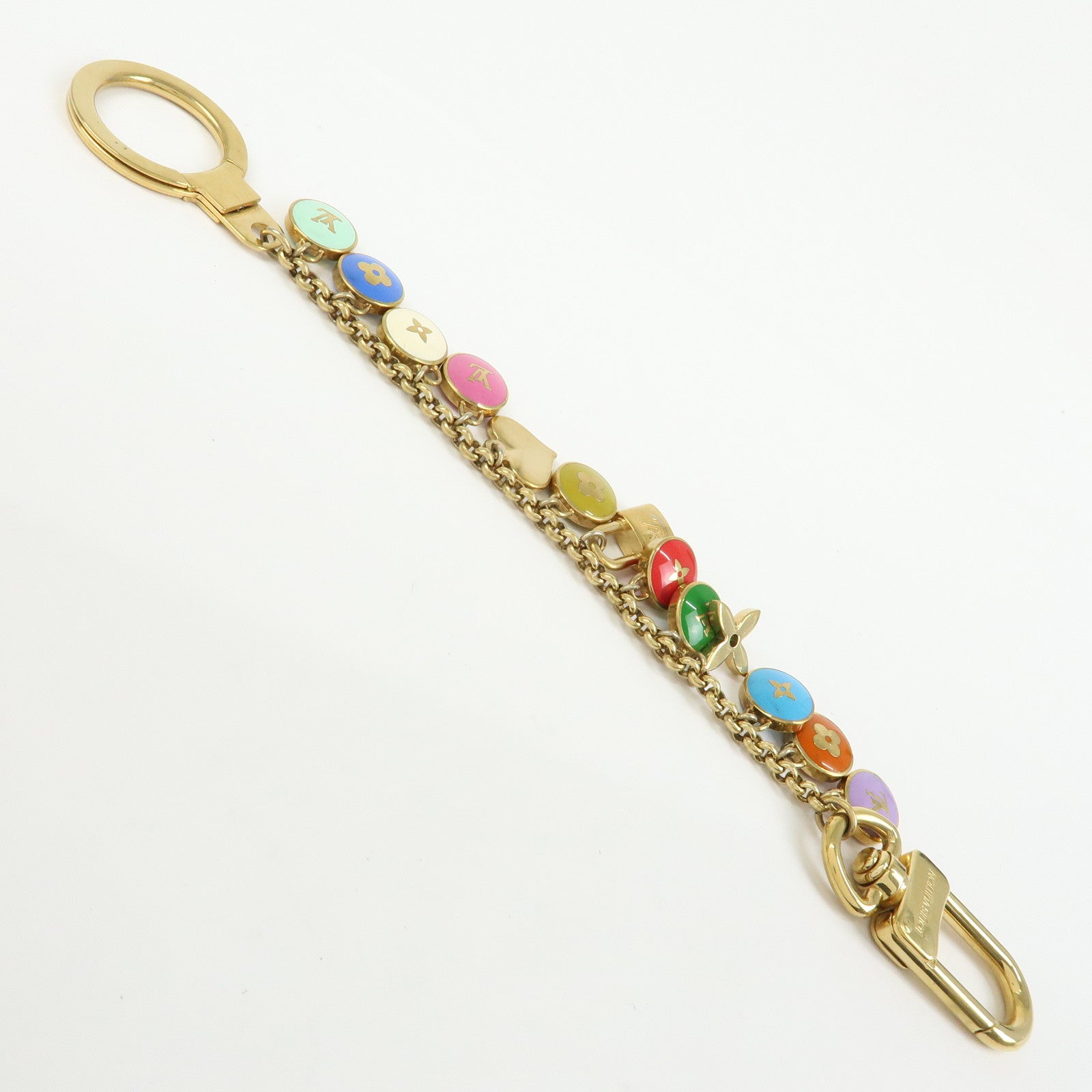 Louis Vuitton Monogram Porte Cles Chaine Pastille Bag Charm M65380