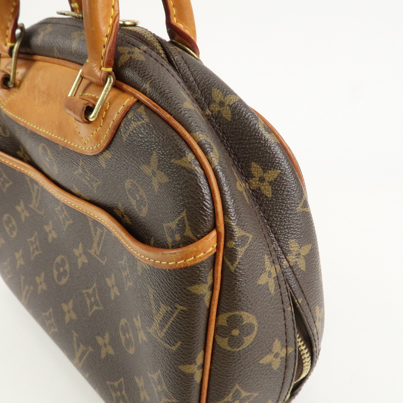 Louis Vuitton Monogram Trueville Hand Bag Brown M42228 Used