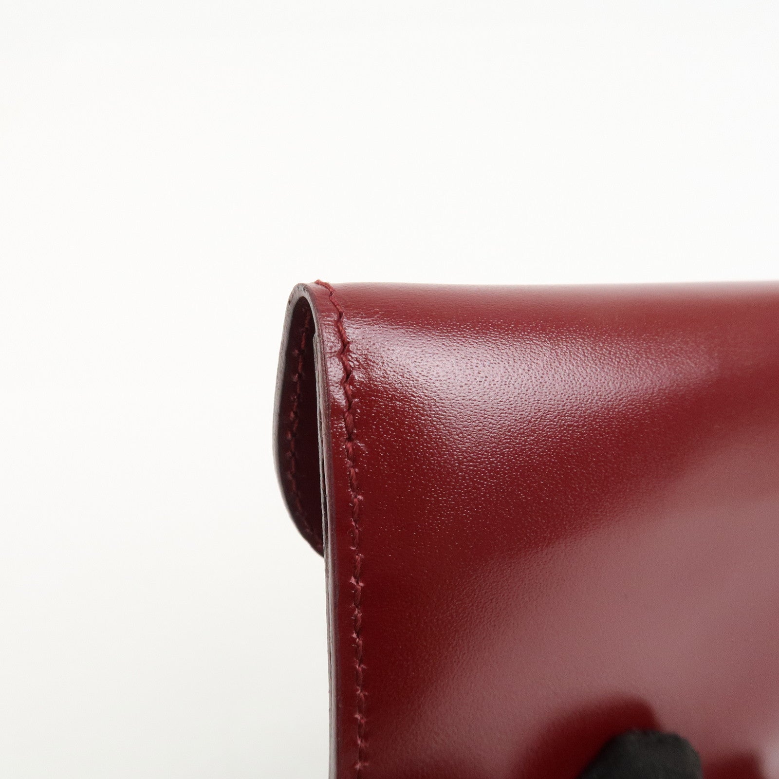 GUCCI Logo Leather Coin Case Coin Purse Red 030.2091