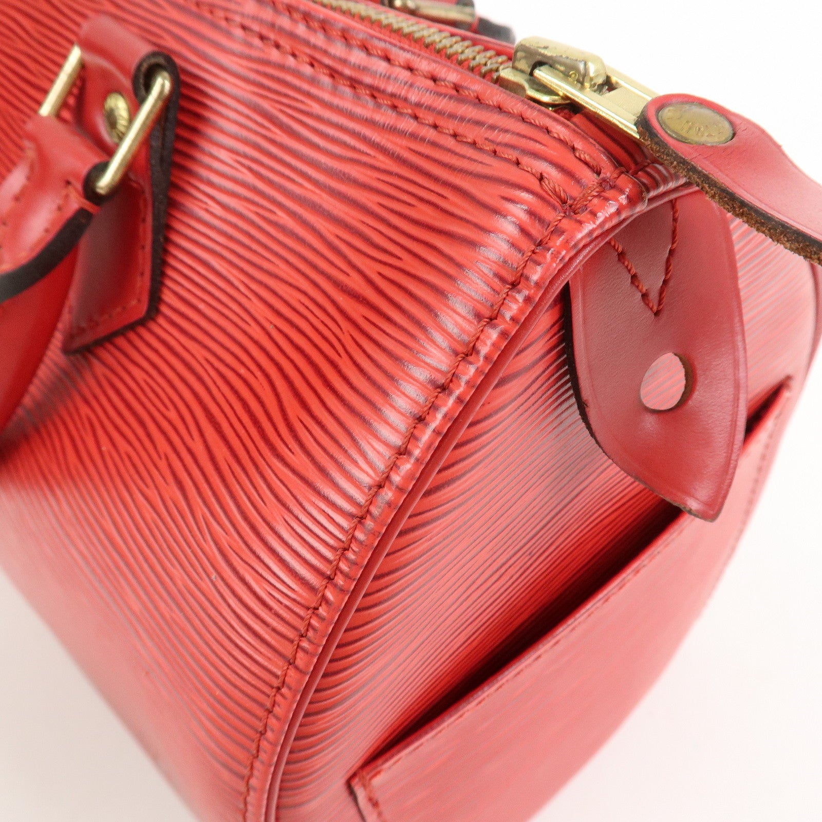 Louis Vuitton Epi Speedy 25 Hand Bag Castilian Red M43017