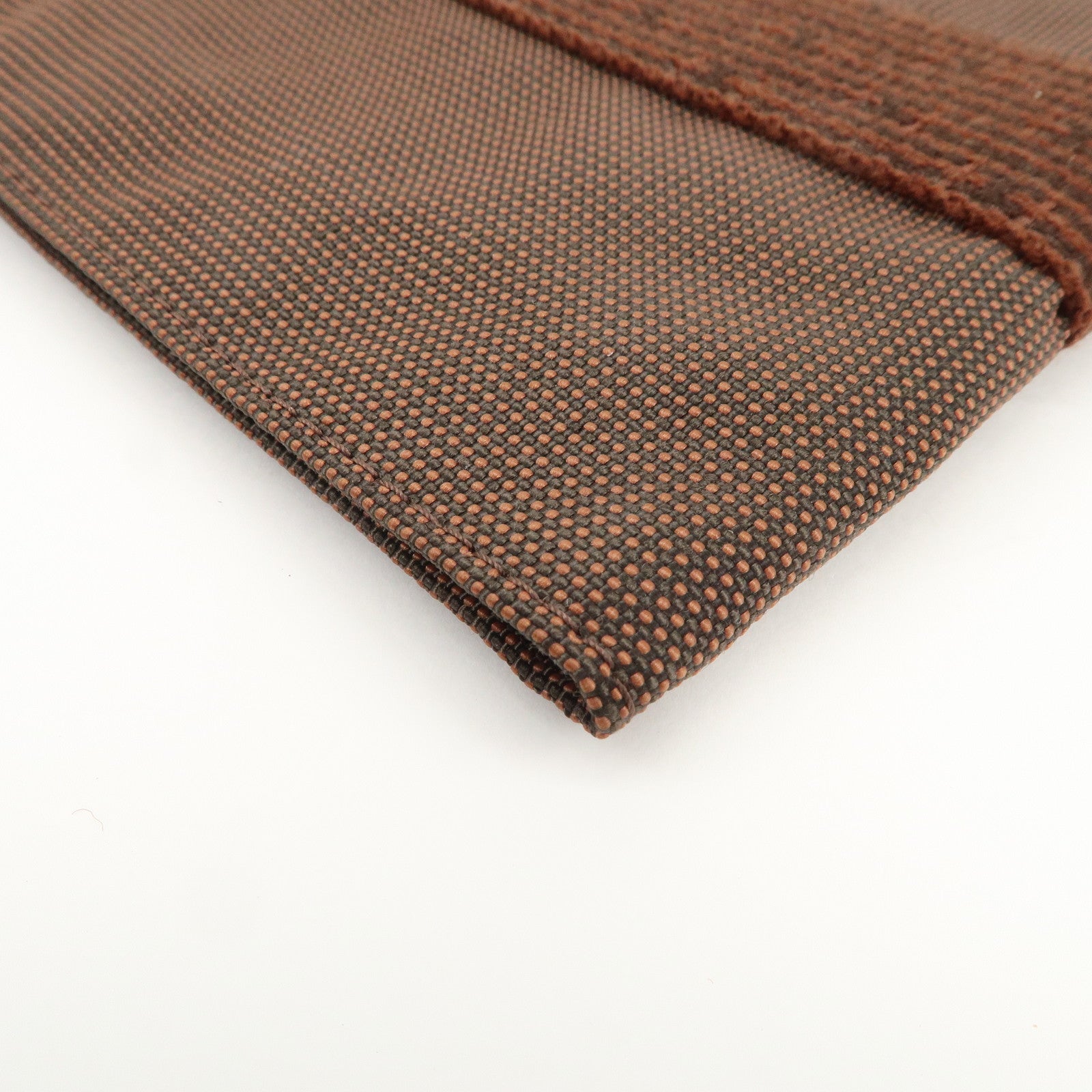 HERMES Herline Herbag Canvas Shoulder Bag Crossbody Bag Brown