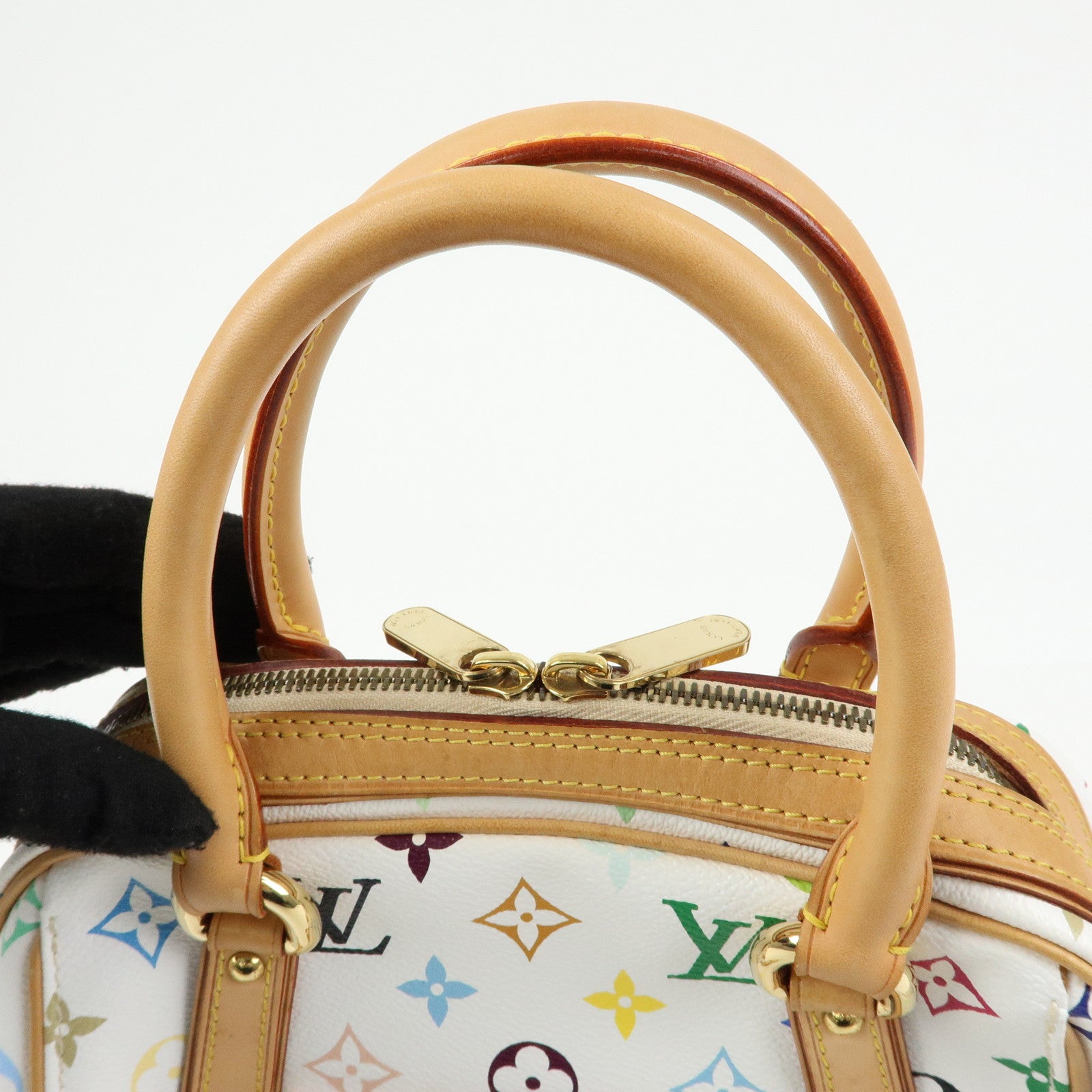 Louis Vuitton Monogram Multicolor Priscilla Hand Bag Blanc M40096