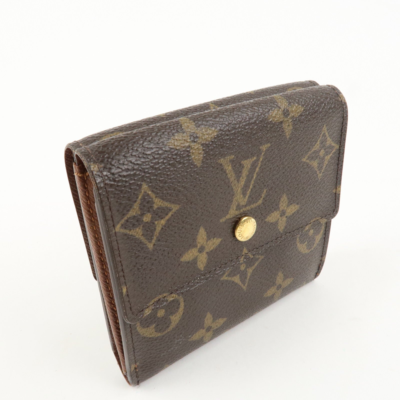 Louis Vuitton Monogram Porte Monnaie Billet Carte Credit M61652 Used
