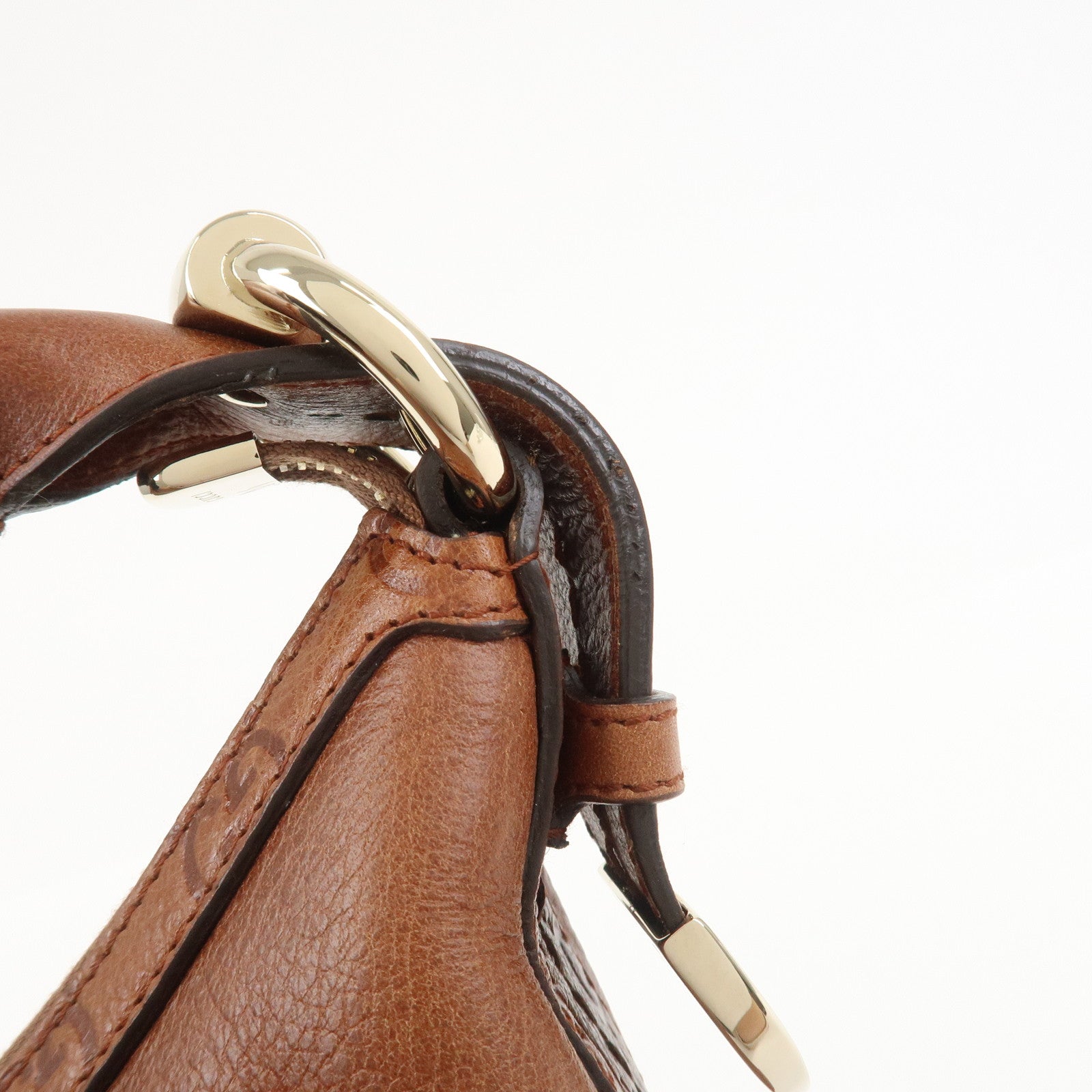 GUCCI Guccissima Leather Shoulder Bag Hand Bag Brown 181515