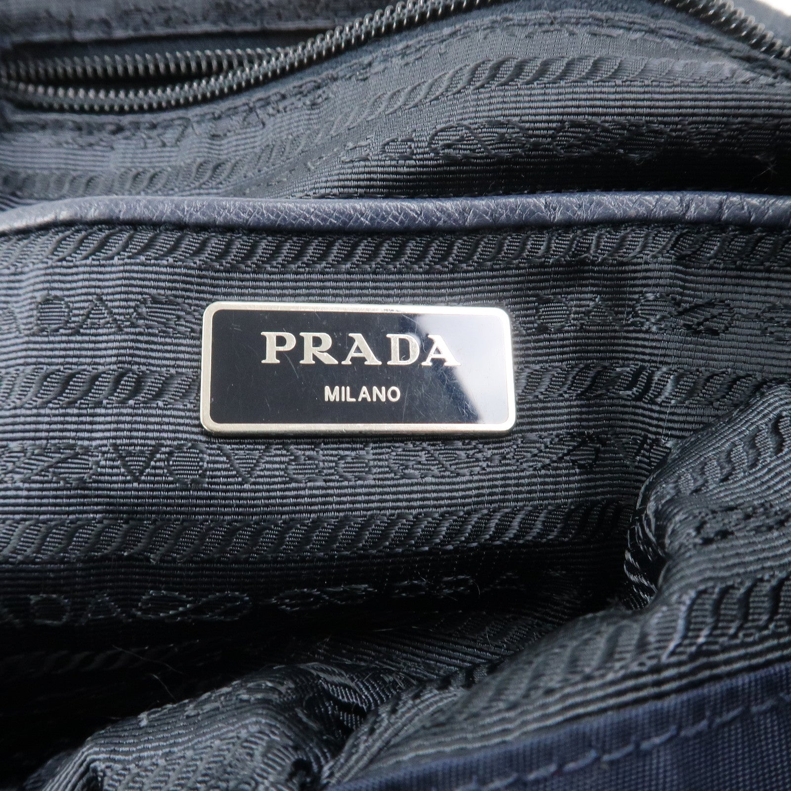 PRADA - Nylon Saffiano Leather Navy BZ0032