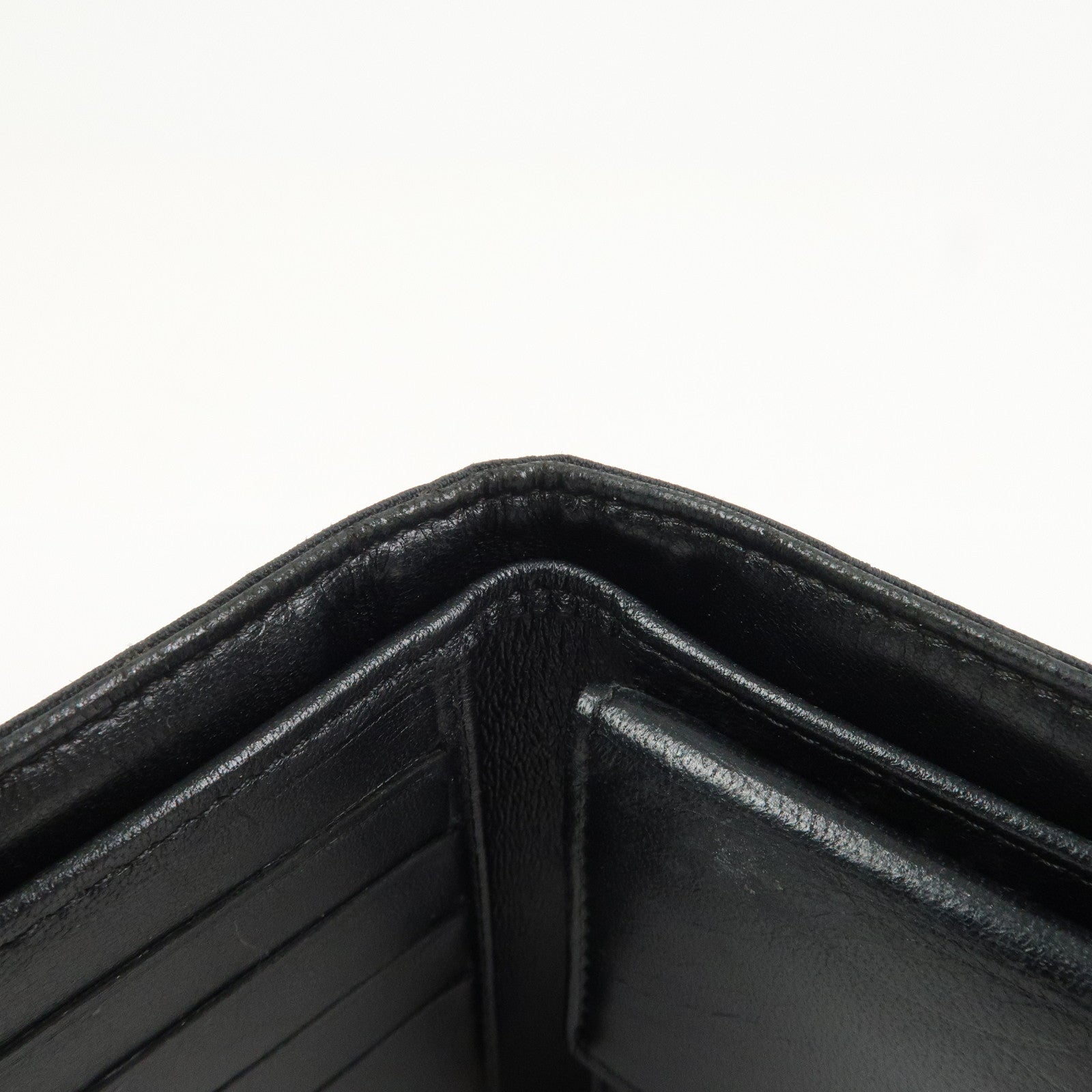 CHANEL New Travel Line Nylon Jacquard Compact Wallet Black A14342