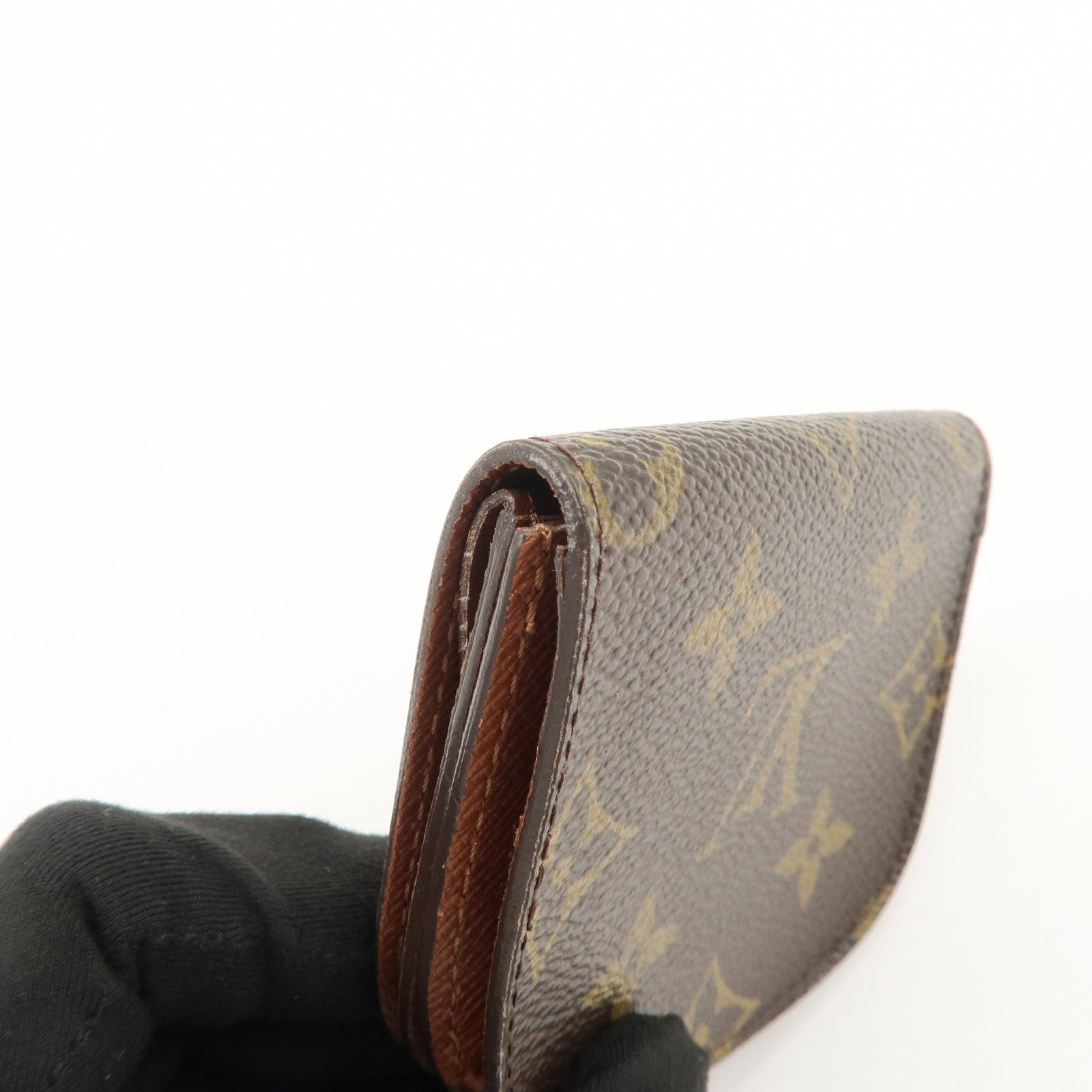 Louis Vuitton Monogram Porte Monnaie Gousset Coin Case M61970 Used