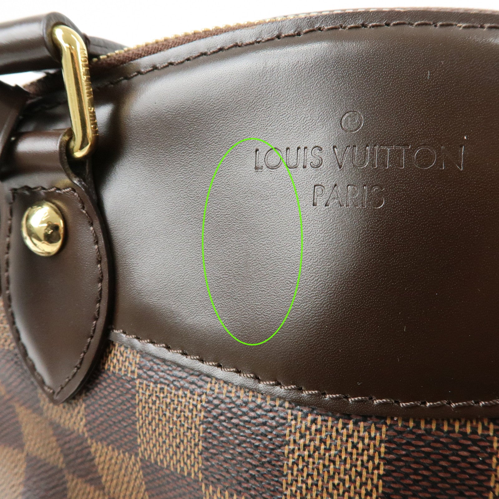 Louis Vuitton Damier Ebene Verona PM Hand Bag Brown N41117
