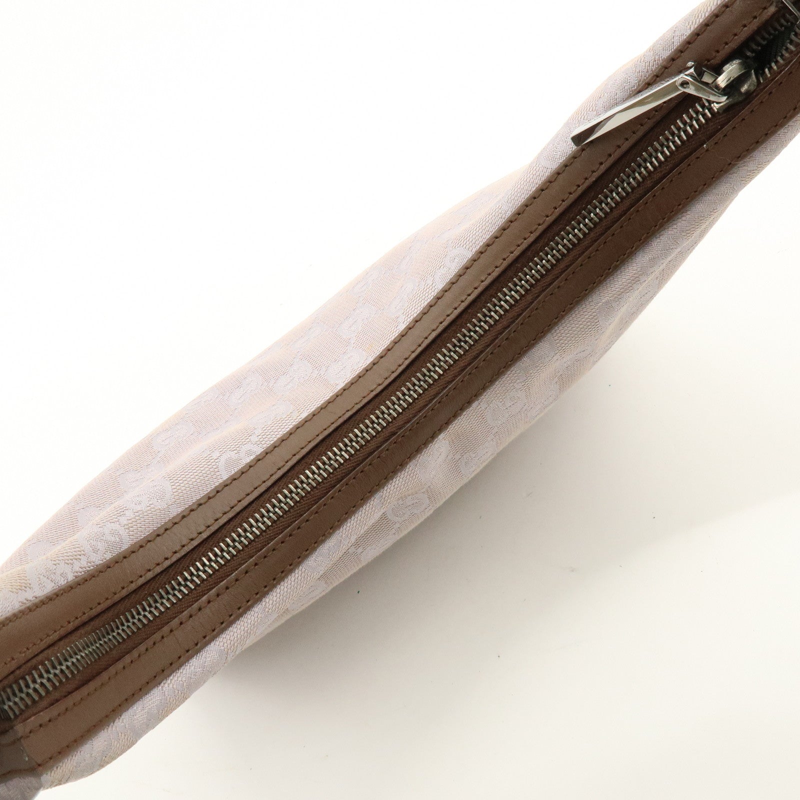 GUCCI GG Canvas Leather Shoulder Bag Hand Bag Purple Brown 01233