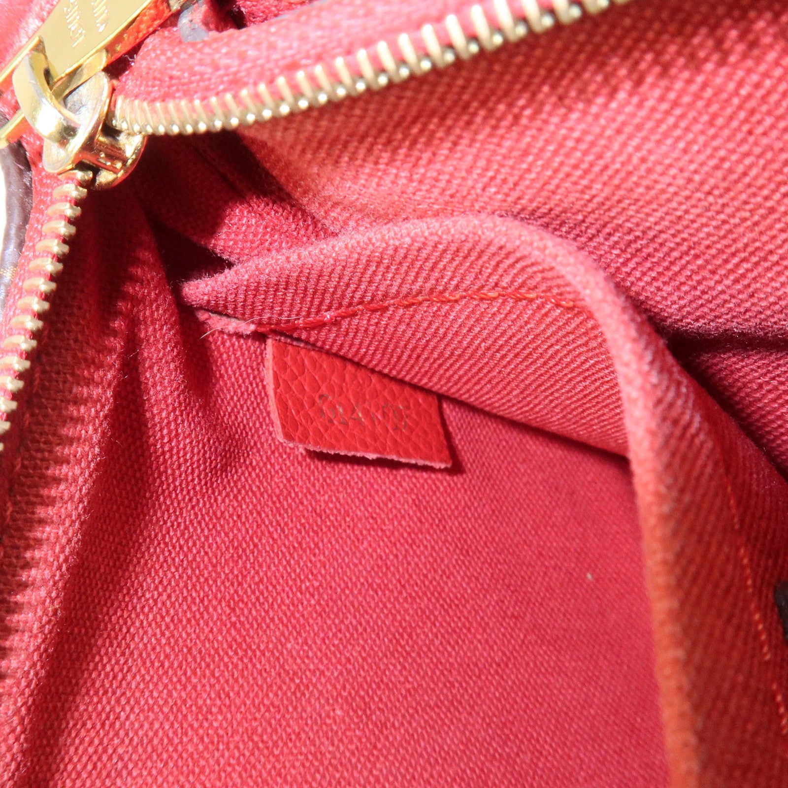 Louis Vuitton Monogram Pallas Clutch 2Way Bag Cerise M41638
