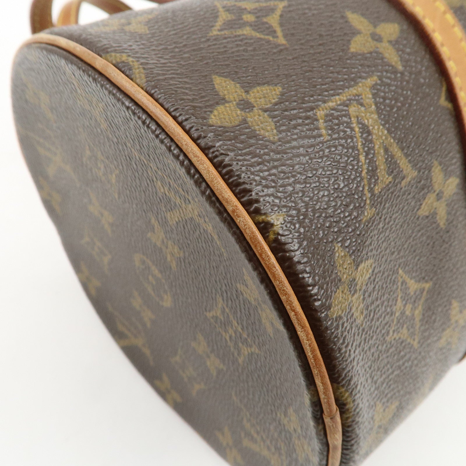 Louis Vuitton Monogram Papillon 30 Hand Bag Brown M51385