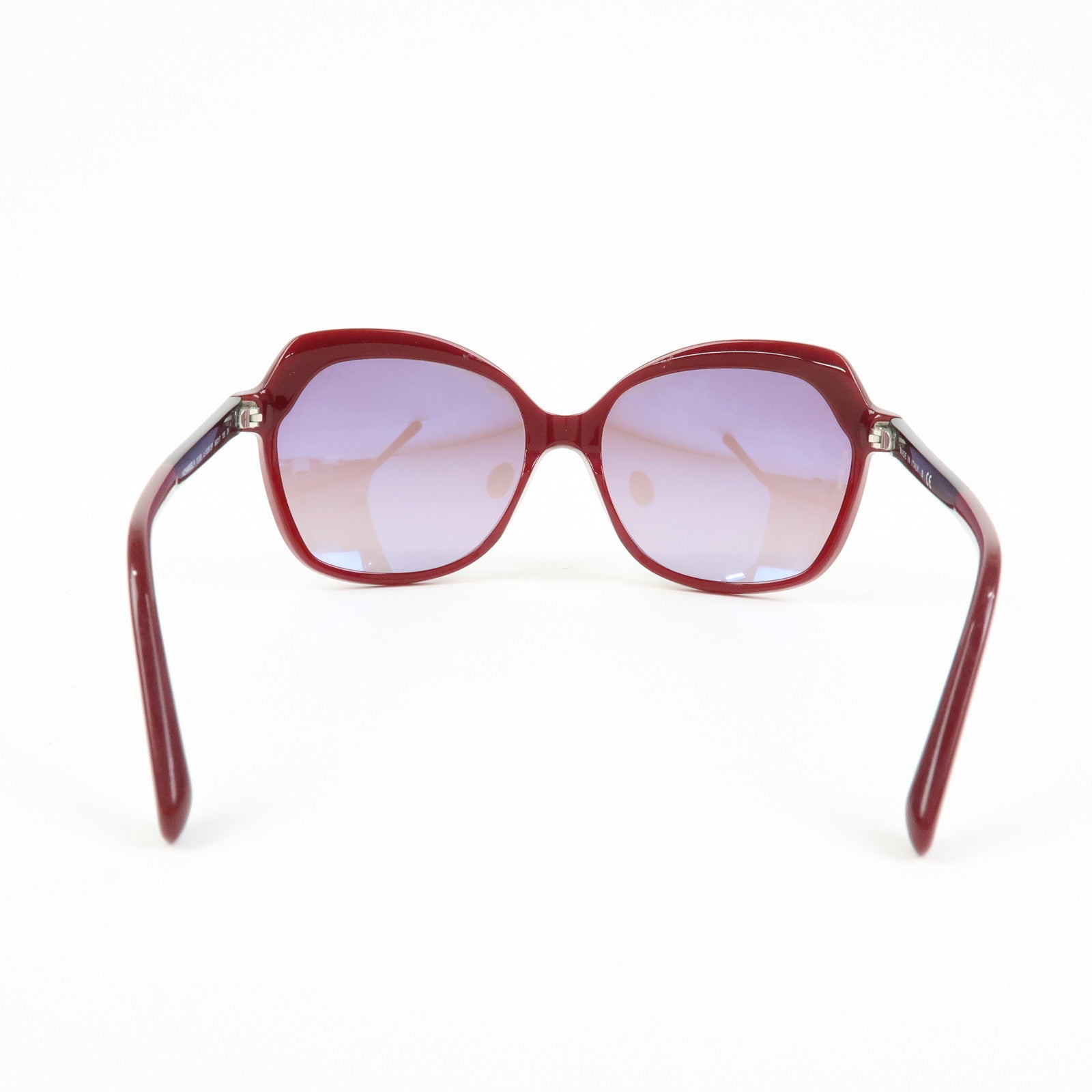 CHANEL COCO Mark Plastic Sunglasses Bordeaux Black 5228 60□17