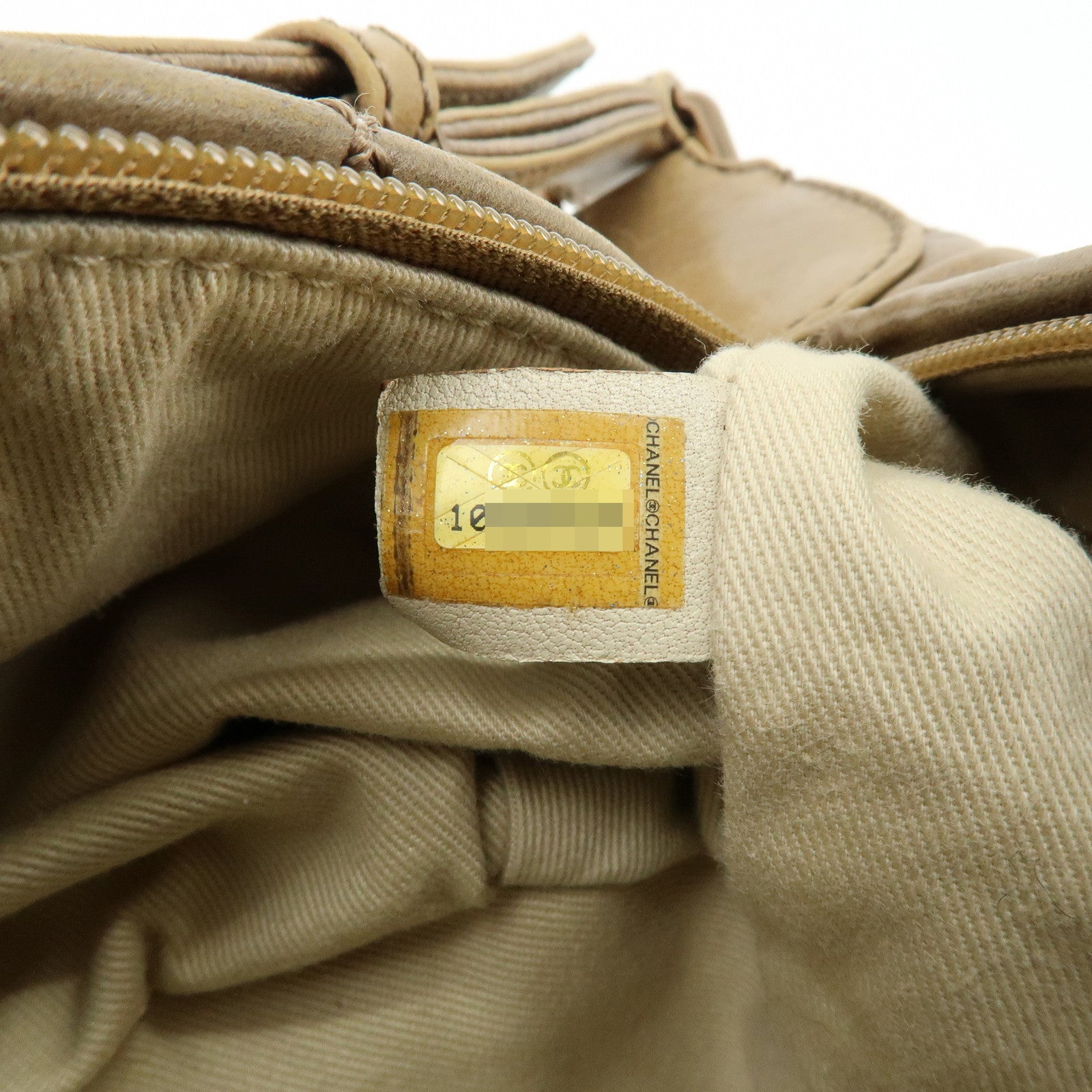 CHANEL Wild Stitch Lamb Skin Shoulder Bag Brown