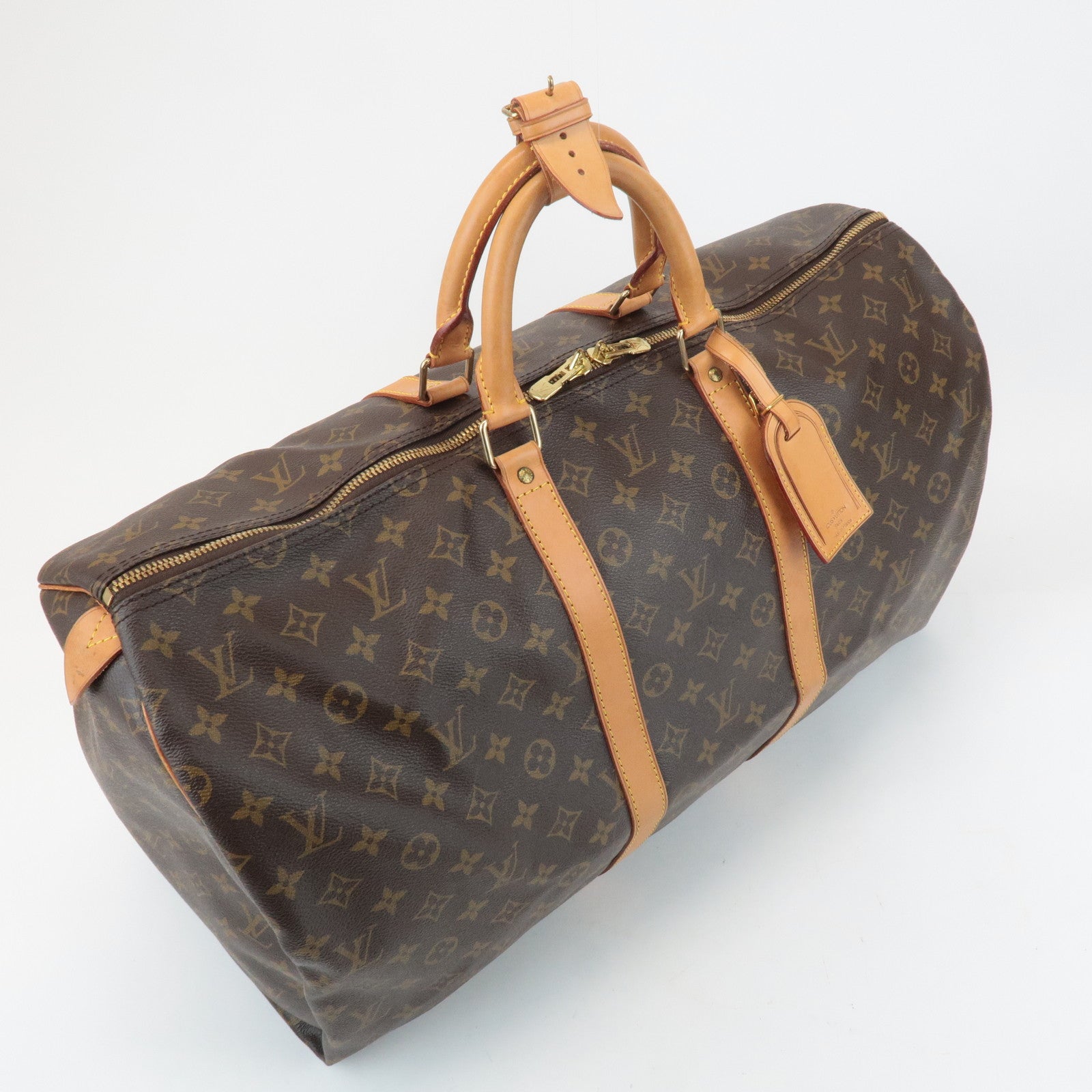 Louis Vuitton Monogram Keep All 55 Boston Bag Travel Bag M41424 Used