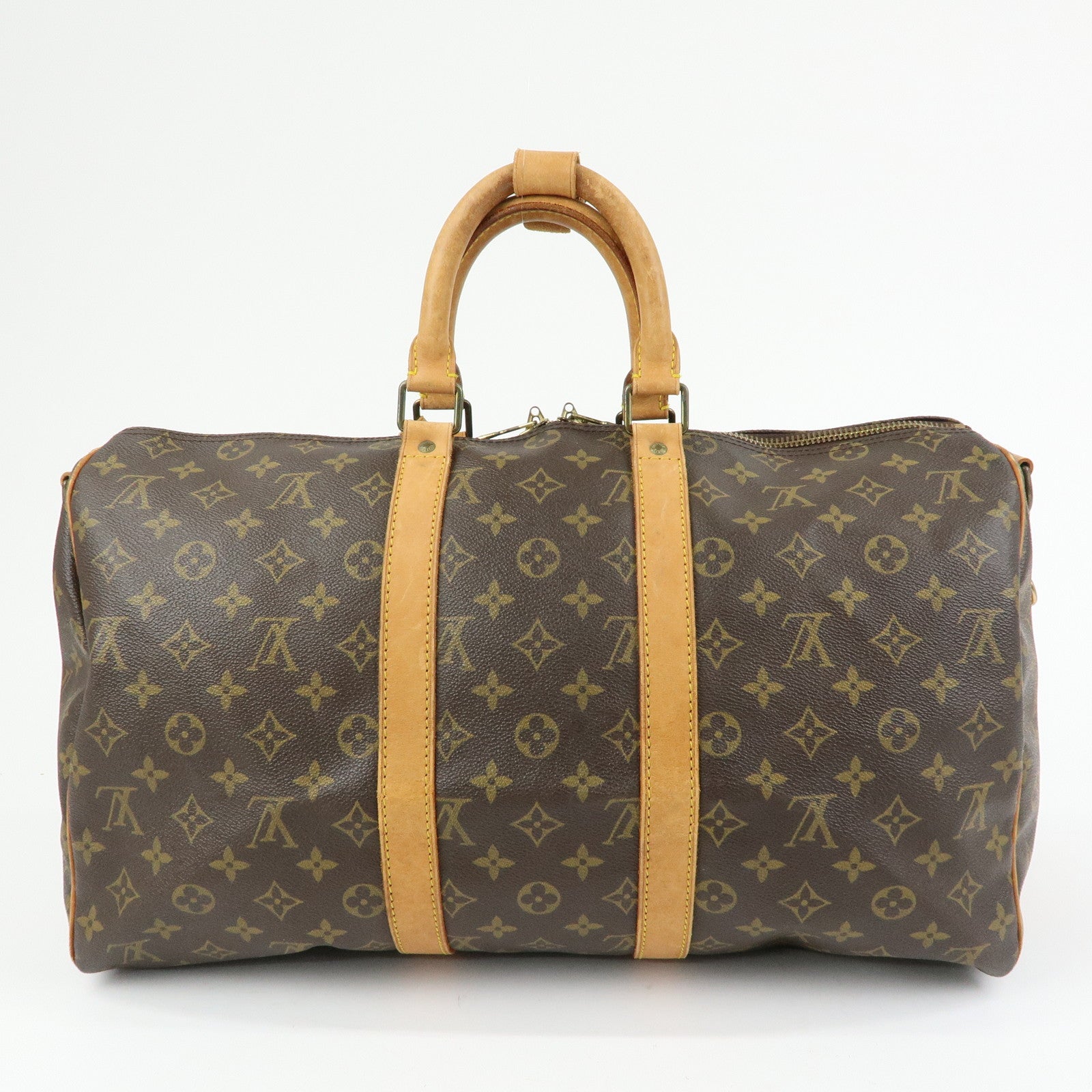 Louis Vuitton Monogram Keep All Bandouliere 45 Boston Bag M41418