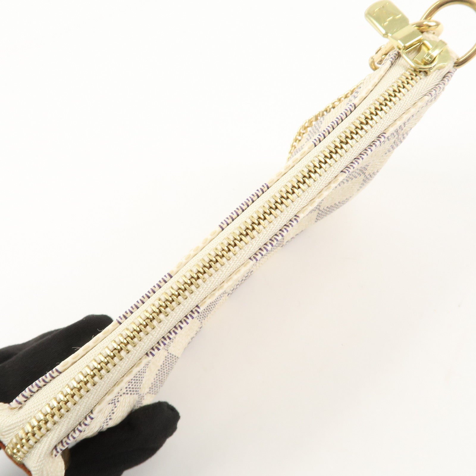 Louis Vuitton Damier Azur Mini Pochette Accessoires Pouch N58010 Used