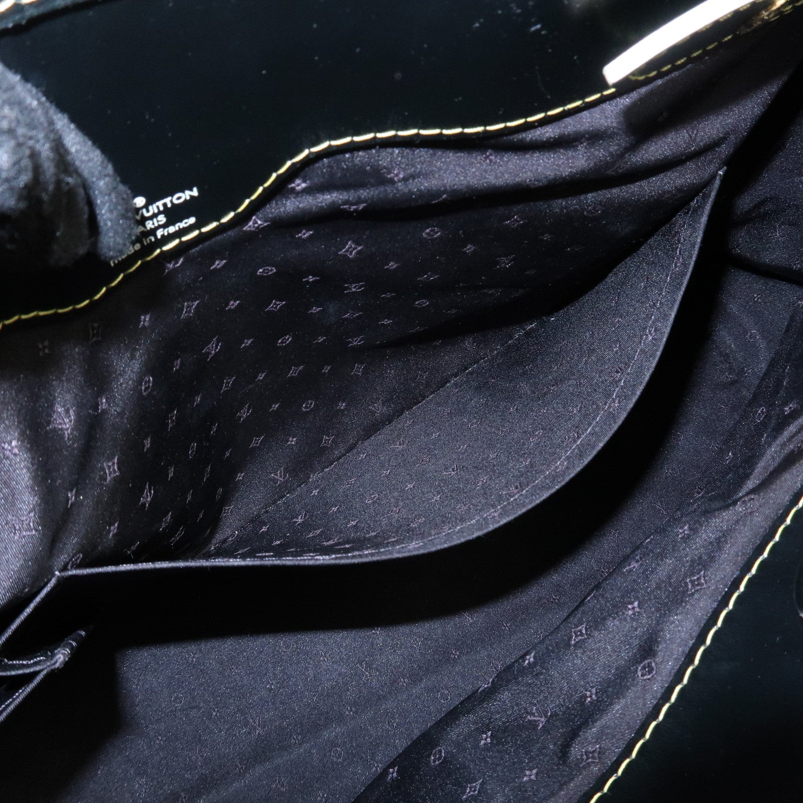 Louis Vuitton Suhali Rhapsody Leather Shoulder Bag Black M95847 Used