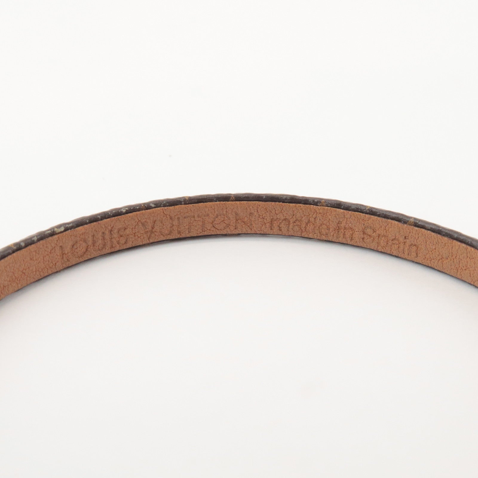 Louis Vuitton Monogram Historic Mini Bracelet Size 17 Brown M6407F