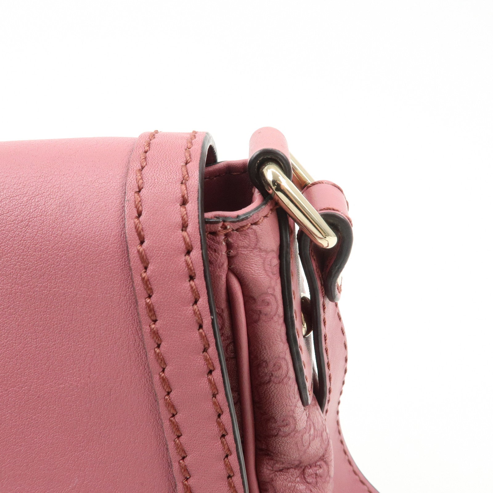 GUCCI Sukey Micro Guccissima Leather Shoulder Bag Pink 193604