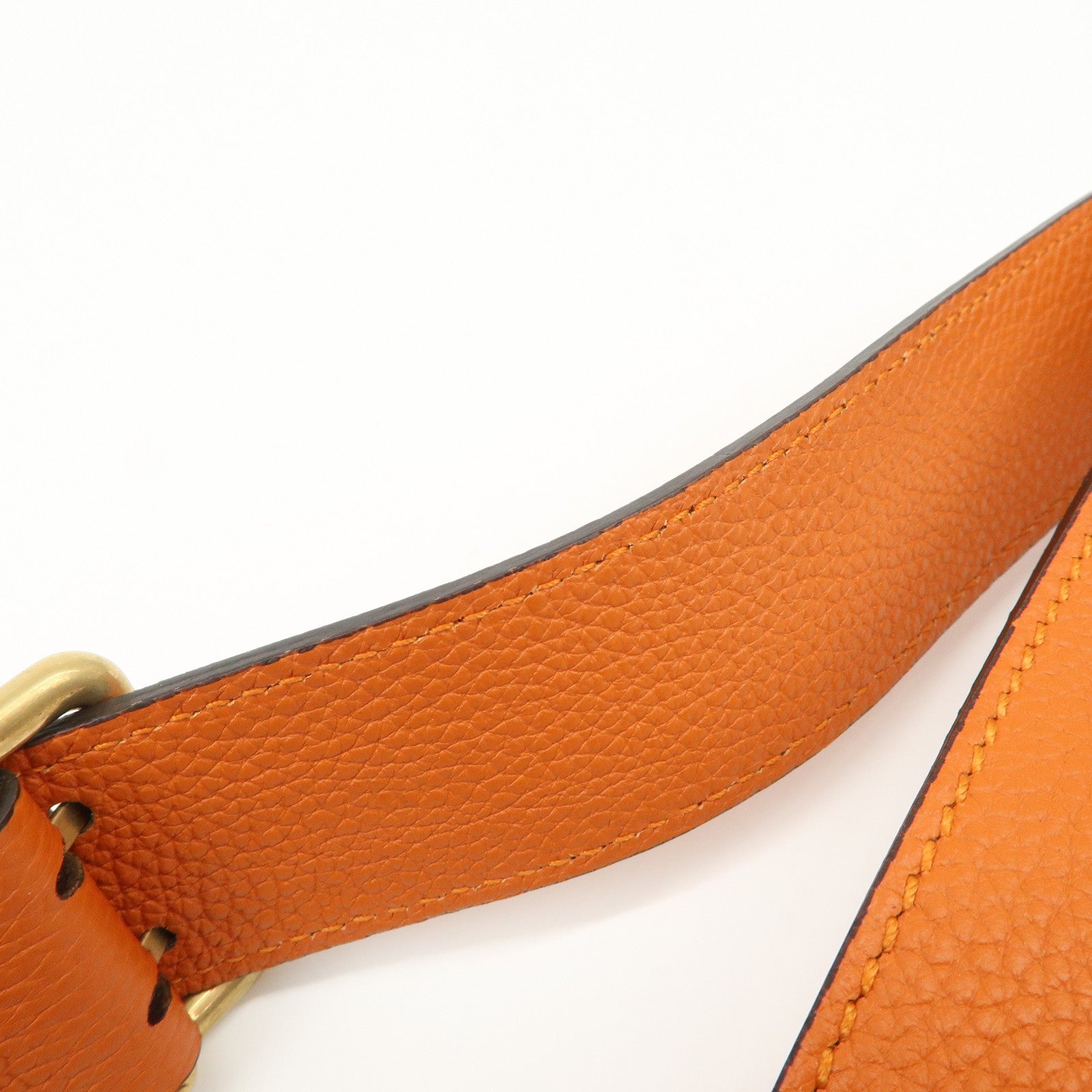 GUCCI New Jackie Leather Shoulder Bag Crossbody Bag Orange 380579 Used