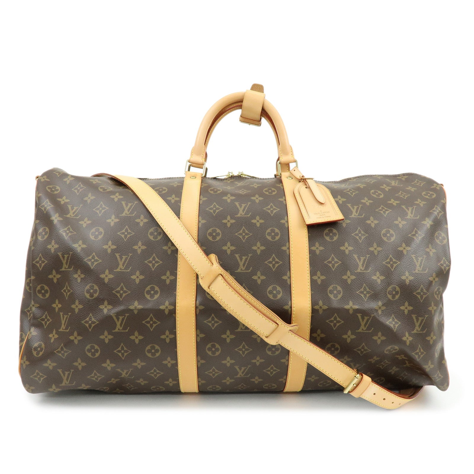 Louis Vuitton Monogram Keep All Bandouliere 60 Boston Bag M41412