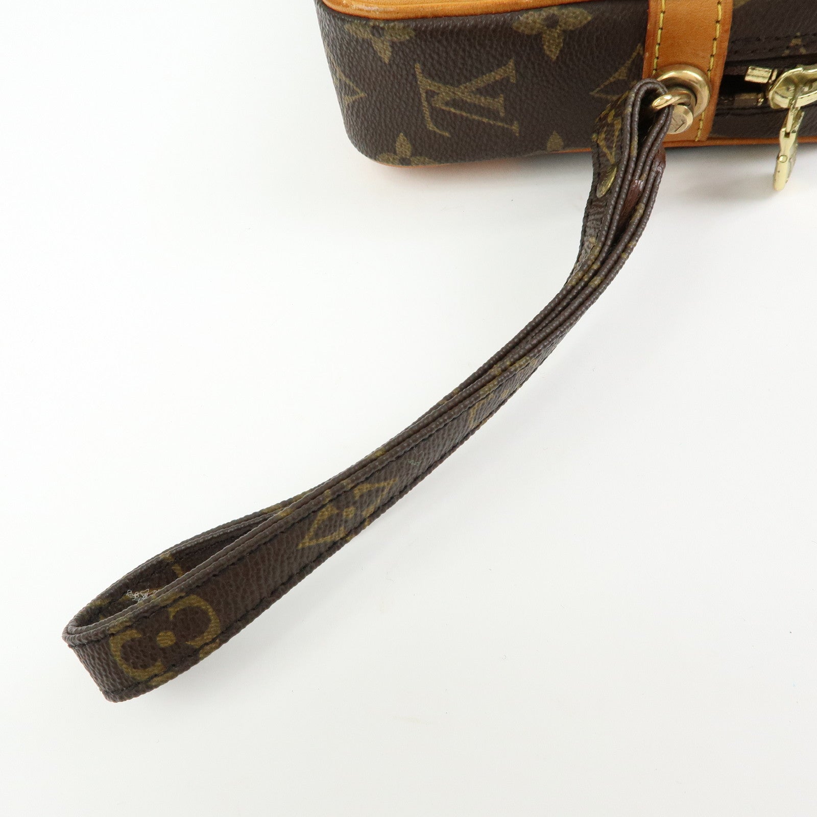 Louis Vuitton Monogram Marly Dragonne GM Clutch Bag Brown M51825